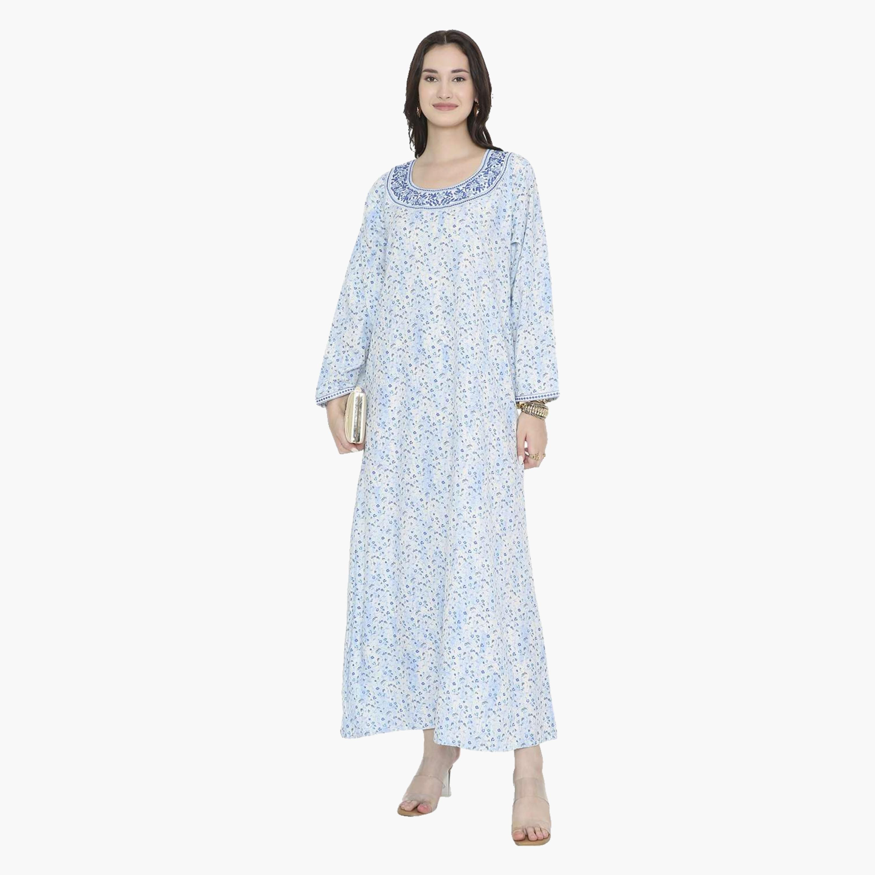 HanaandSara Floral Print Women's Jalabiya-women-arabicclothing-jalabiyas-image-11