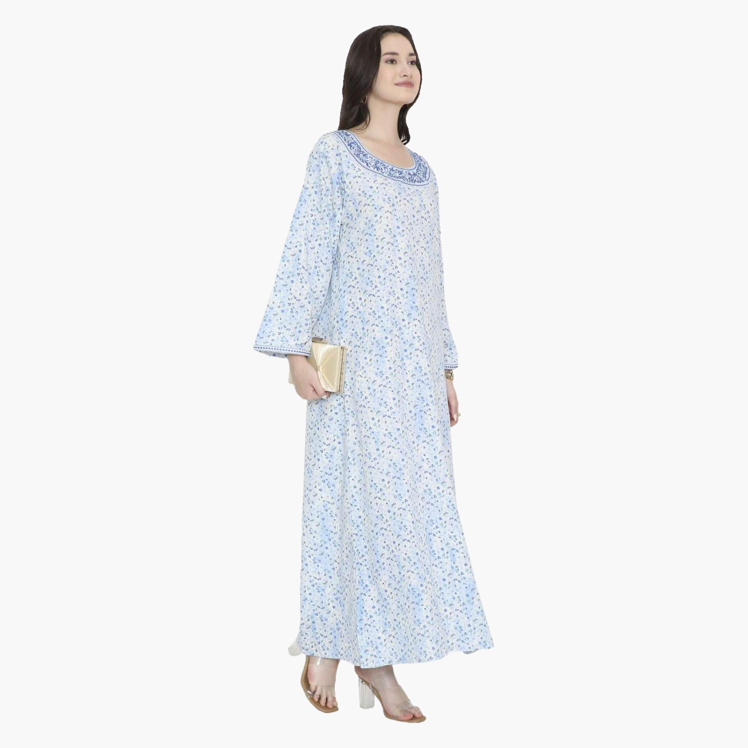 HanaandSara Floral Print Women's Jalabiya-women-arabicclothing-jalabiyas-image-13