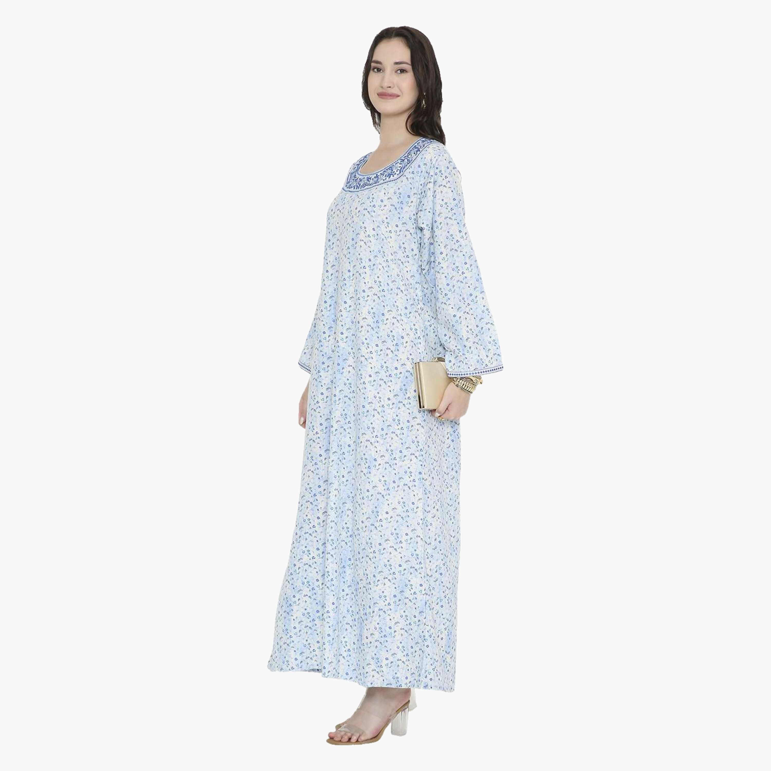HanaandSara Floral Print Women's Jalabiya-women-arabicclothing-jalabiyas-image-14
