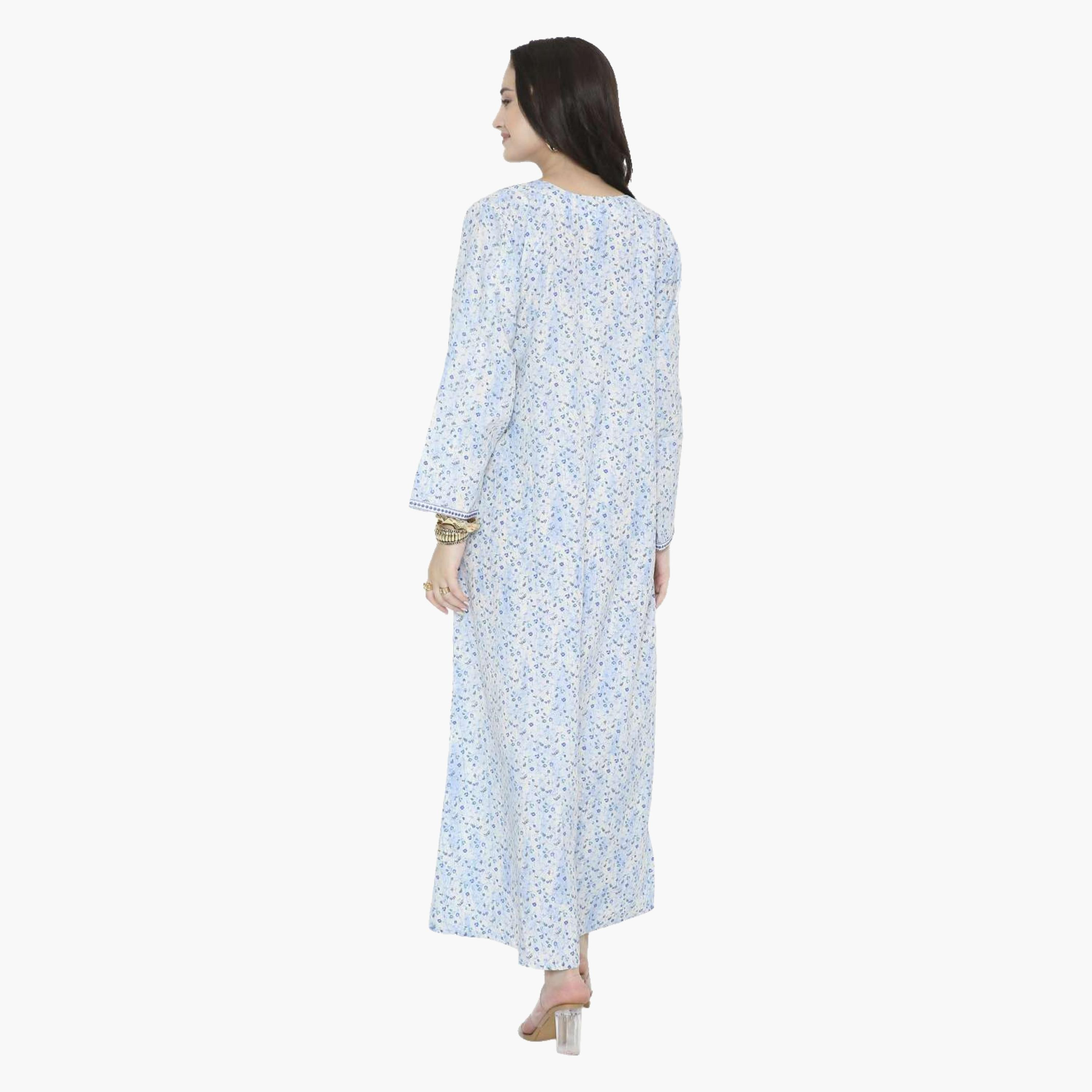 HanaandSara Floral Print Women's Jalabiya-women-arabicclothing-jalabiyas-image-15