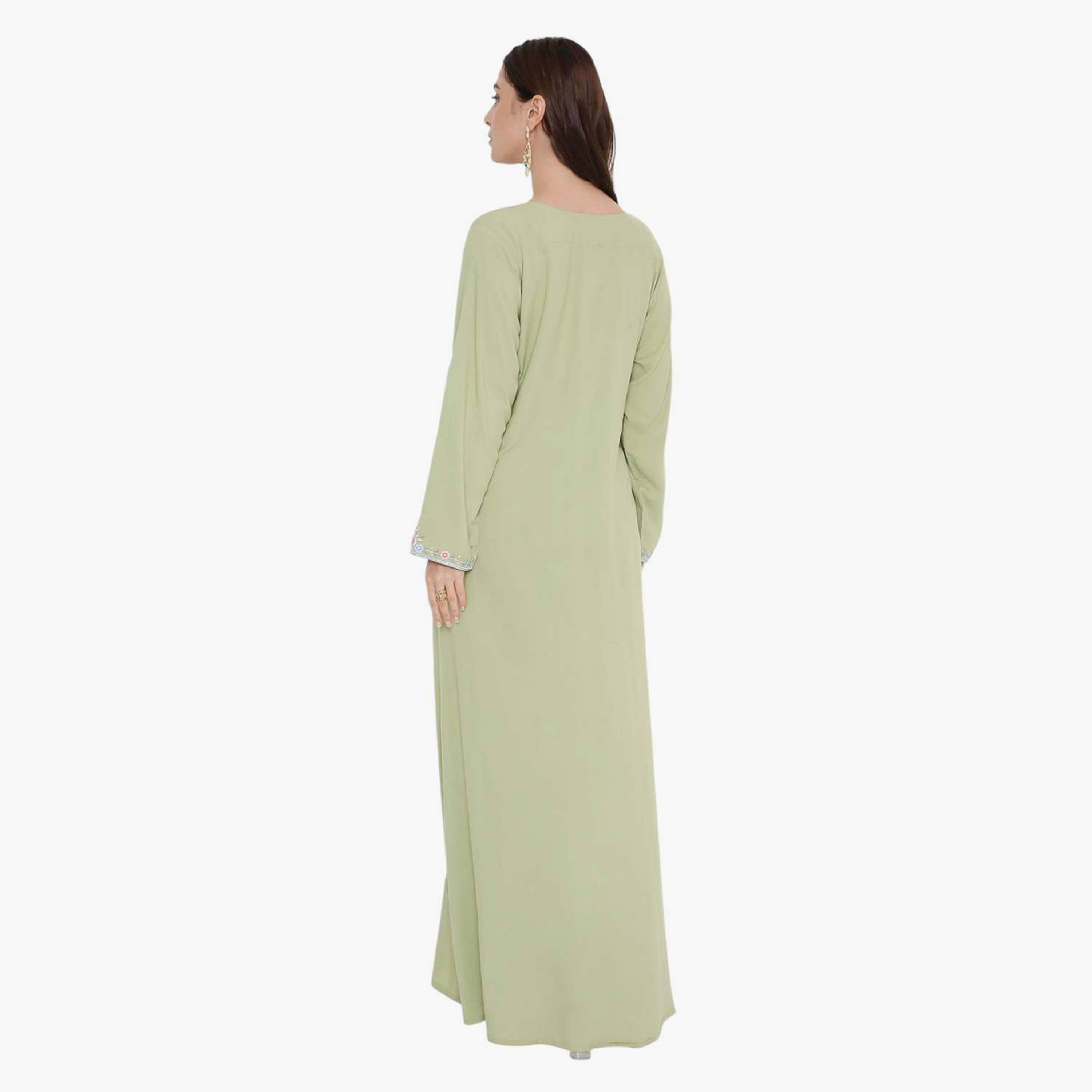 جلابية نسائية مطرزة بالزهور من هانا اند سارة-women-arabicclothing-jalabiyas-image-5