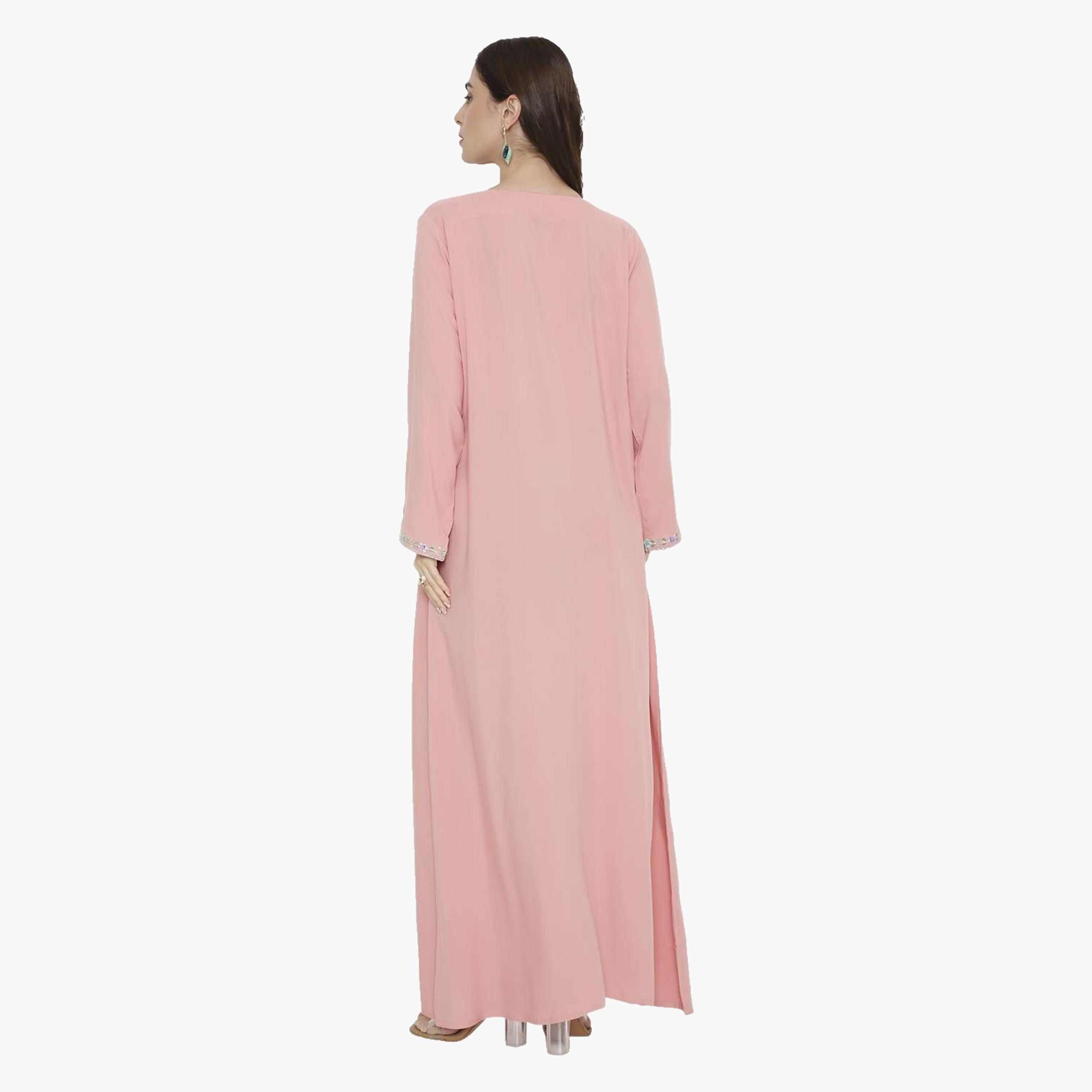 HanaandSara Floral Embroidered Women's Jalabiya-women-arabicclothing-jalabiyas-image-10