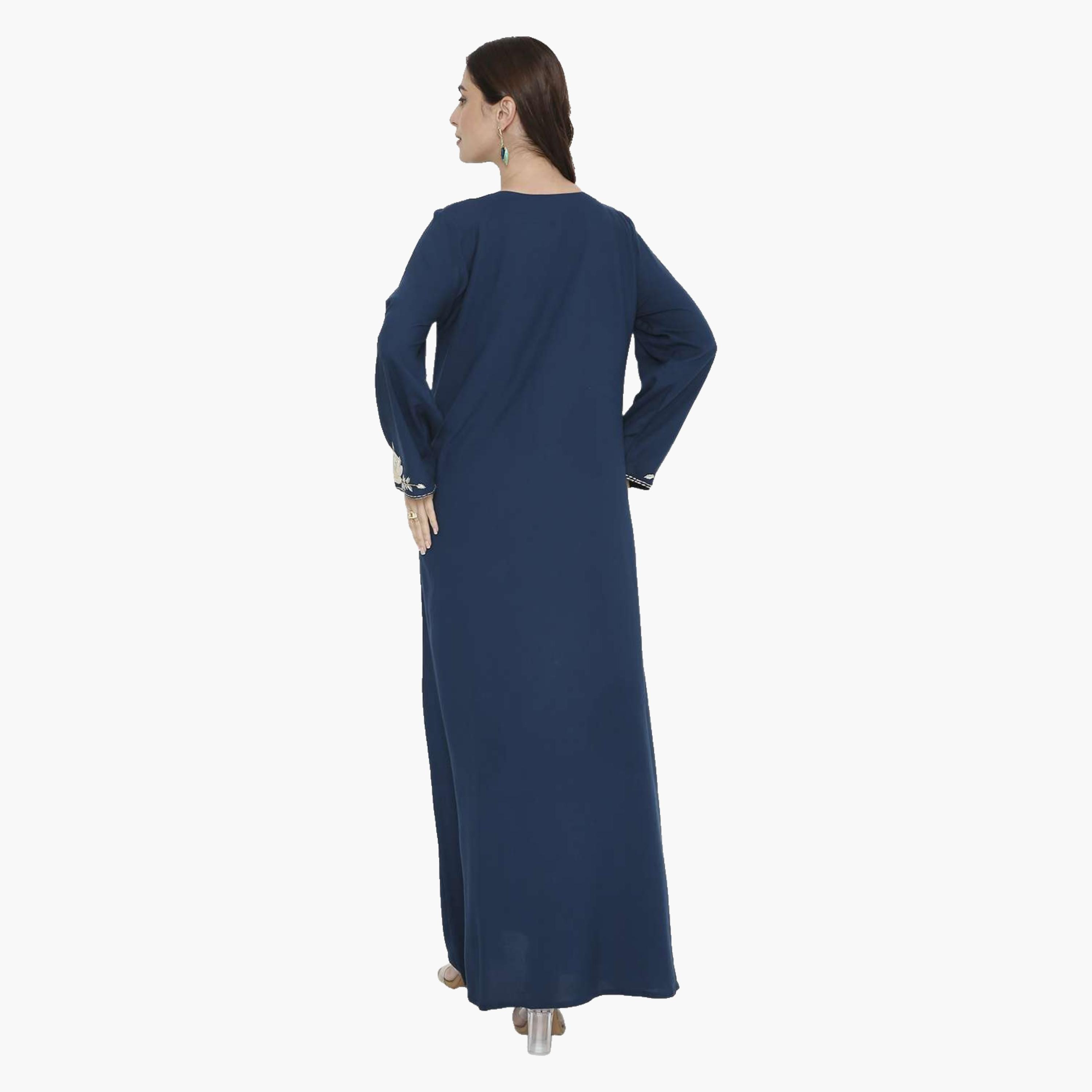 جلابية سهرة نسائية مطرزة بالورود من هانا اند سارة-women-arabicclothing-jalabiyas-image-15