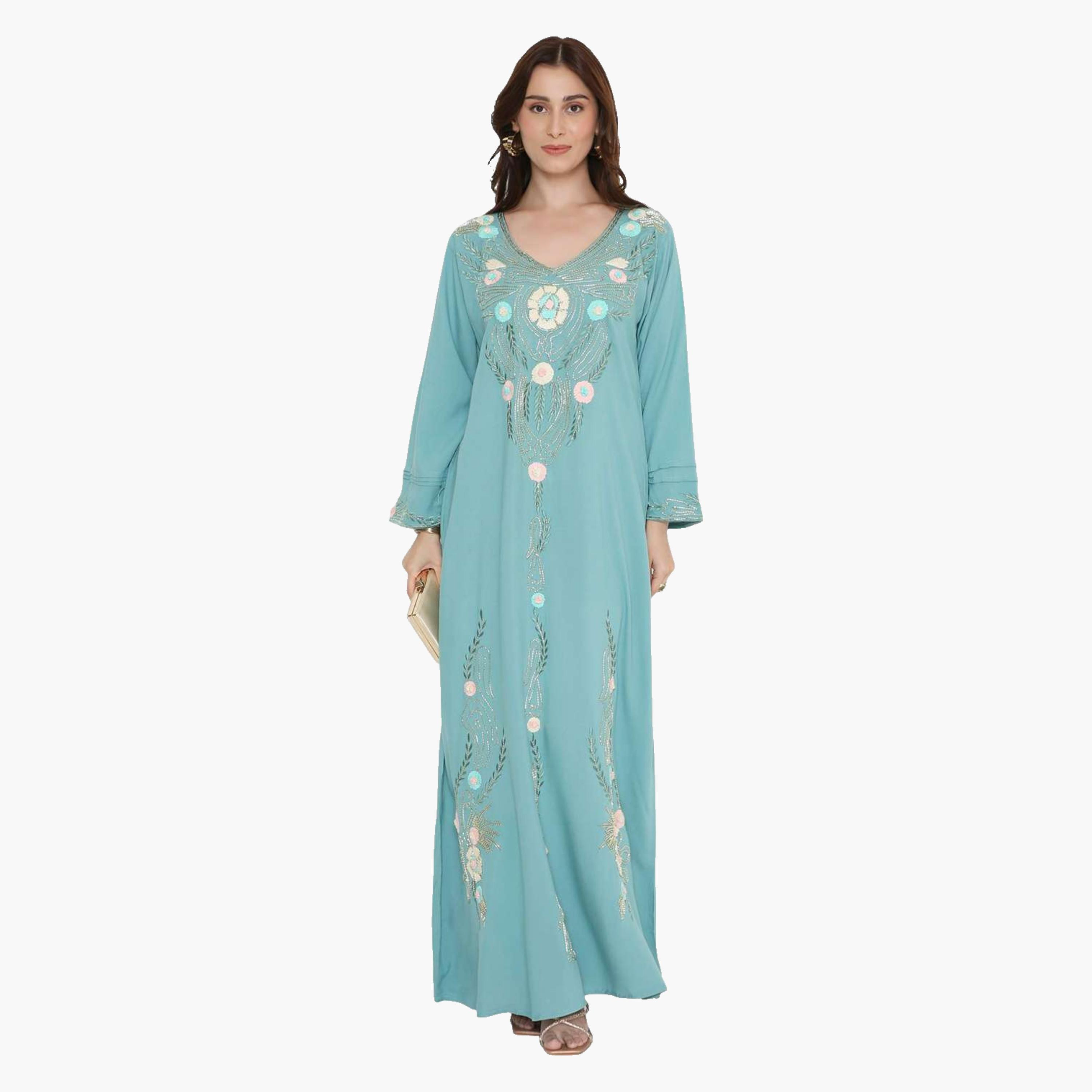 HanaandSara Beaded Women's Evening Jalabiya-women-arabicclothing-jalabiyas-image-1