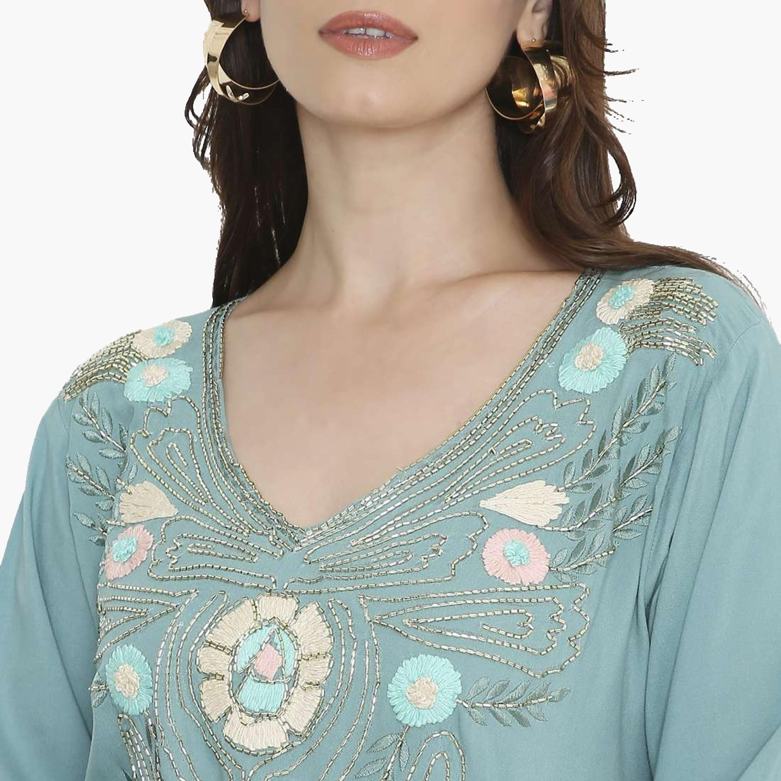 HanaandSara Beaded Women's Evening Jalabiya-women-arabicclothing-jalabiyas-image-2