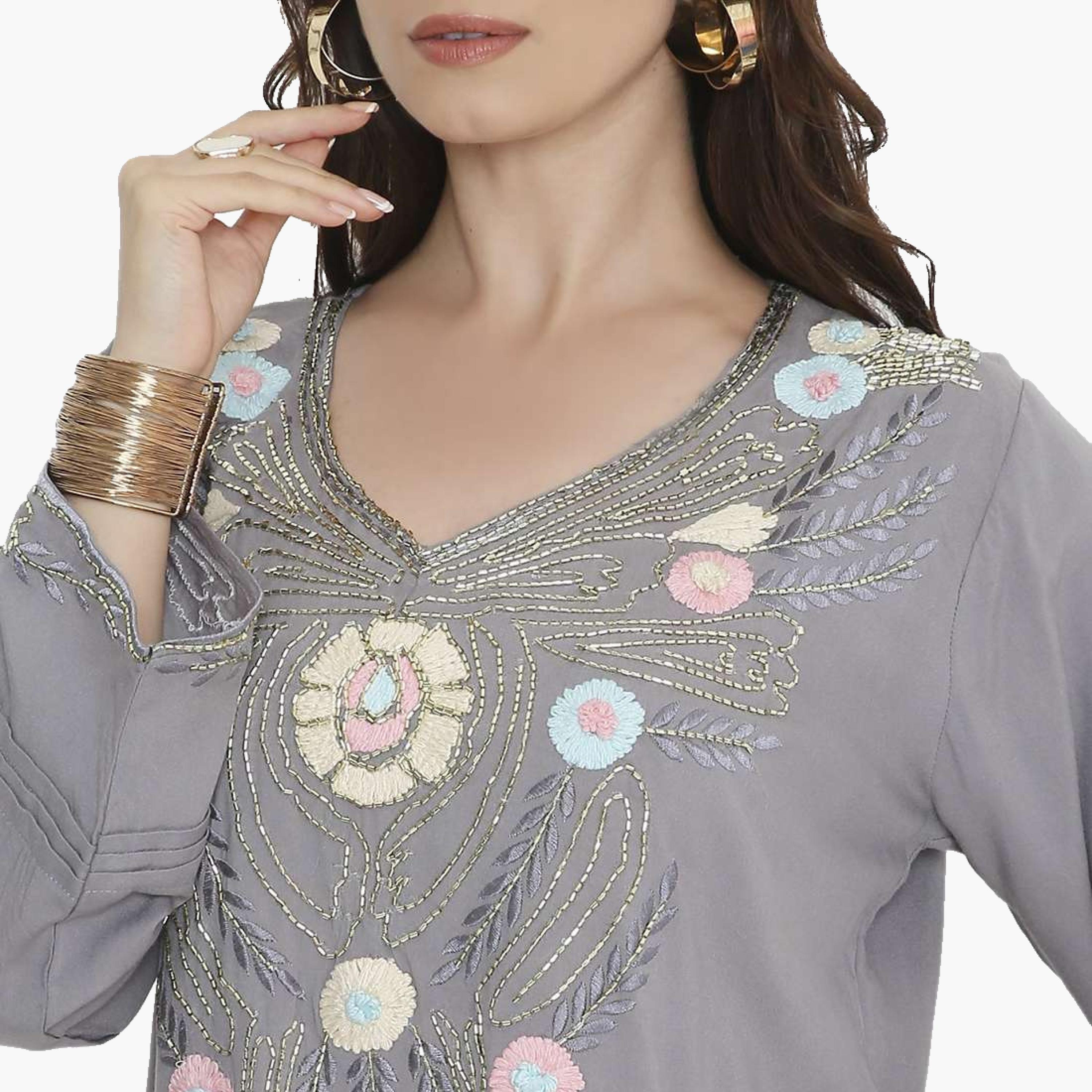 HanaandSara Beaded Women's Evening Jalabiya-women-arabicclothing-jalabiyas-image-7