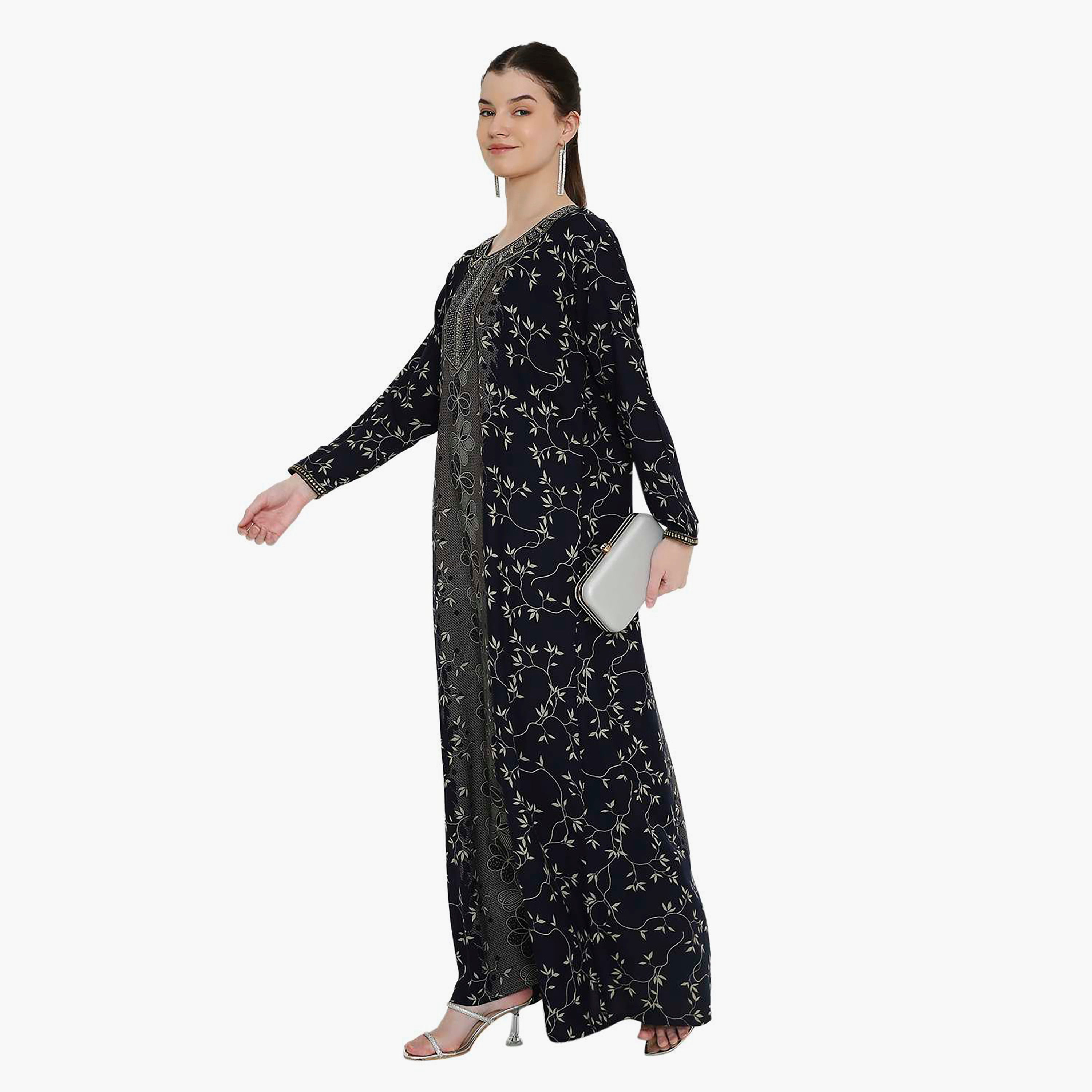 جلابية نسائية مطبوعة ومطرزة من هانا اند سارة.-women-arabicclothing-jalabiyas-image-14