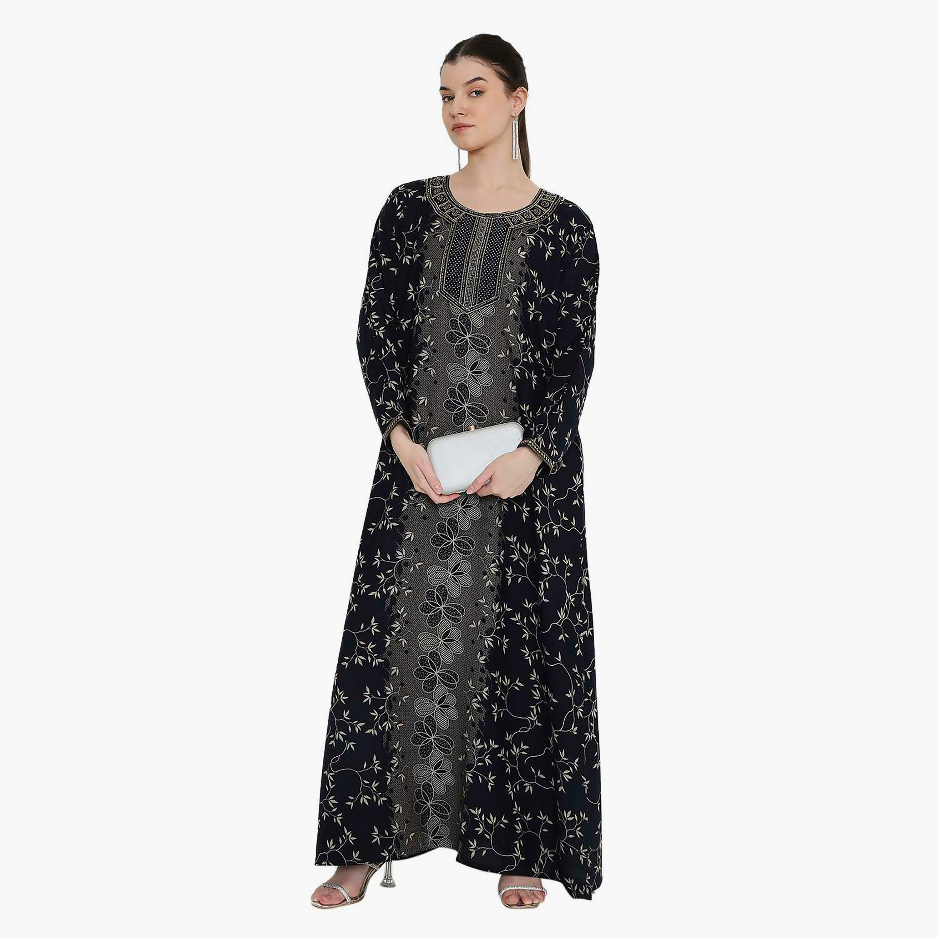 جلابية نسائية مطبوعة ومطرزة من هانا اند سارة.-women-arabicclothing-jalabiyas-image-15