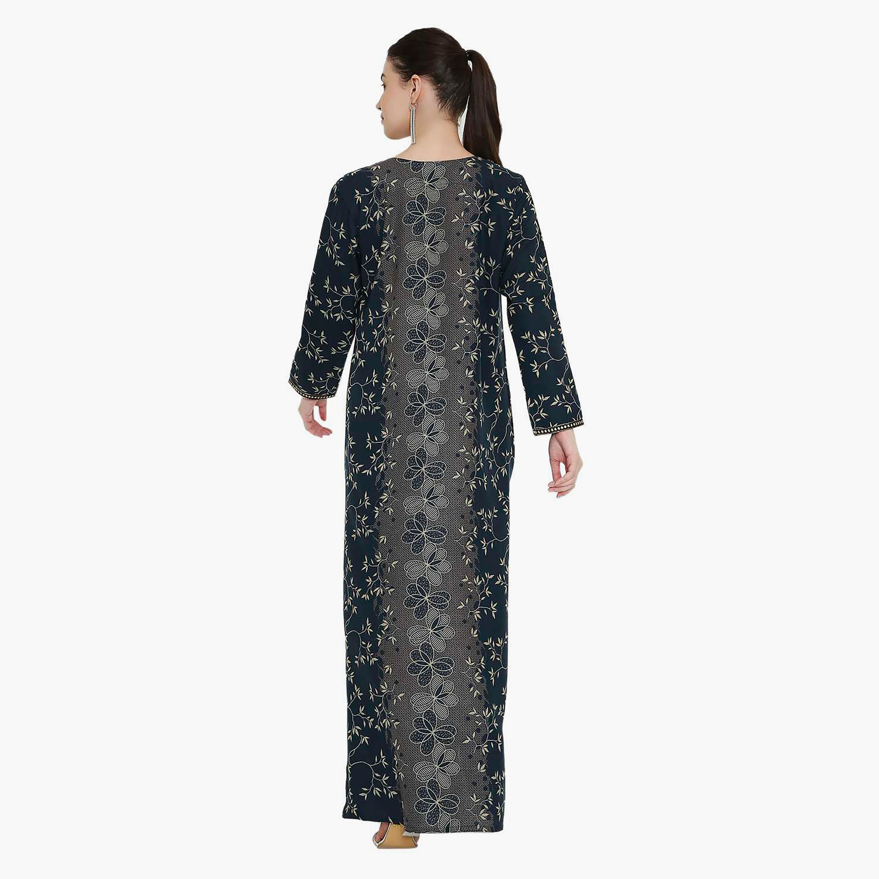 جلابية نسائية مطبوعة ومطرزة من هانا اند سارة.-women-arabicclothing-jalabiyas-image-10