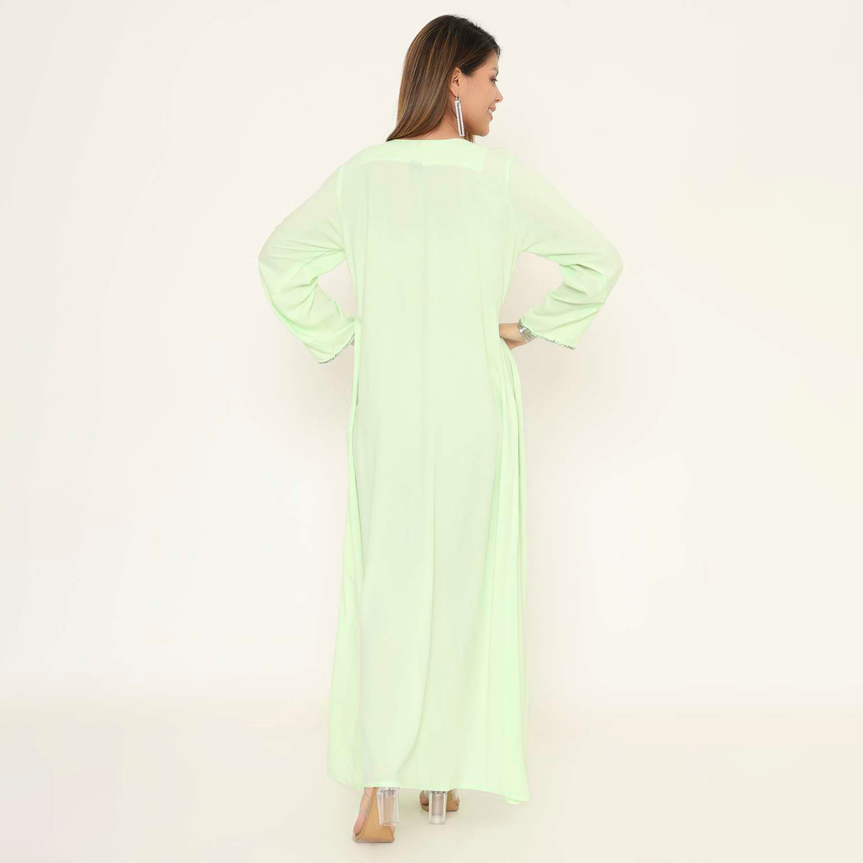HanaandSara Floral Embroidered Women's Evening Jalabiya-women-arabicclothing-jalabiyas-image-10