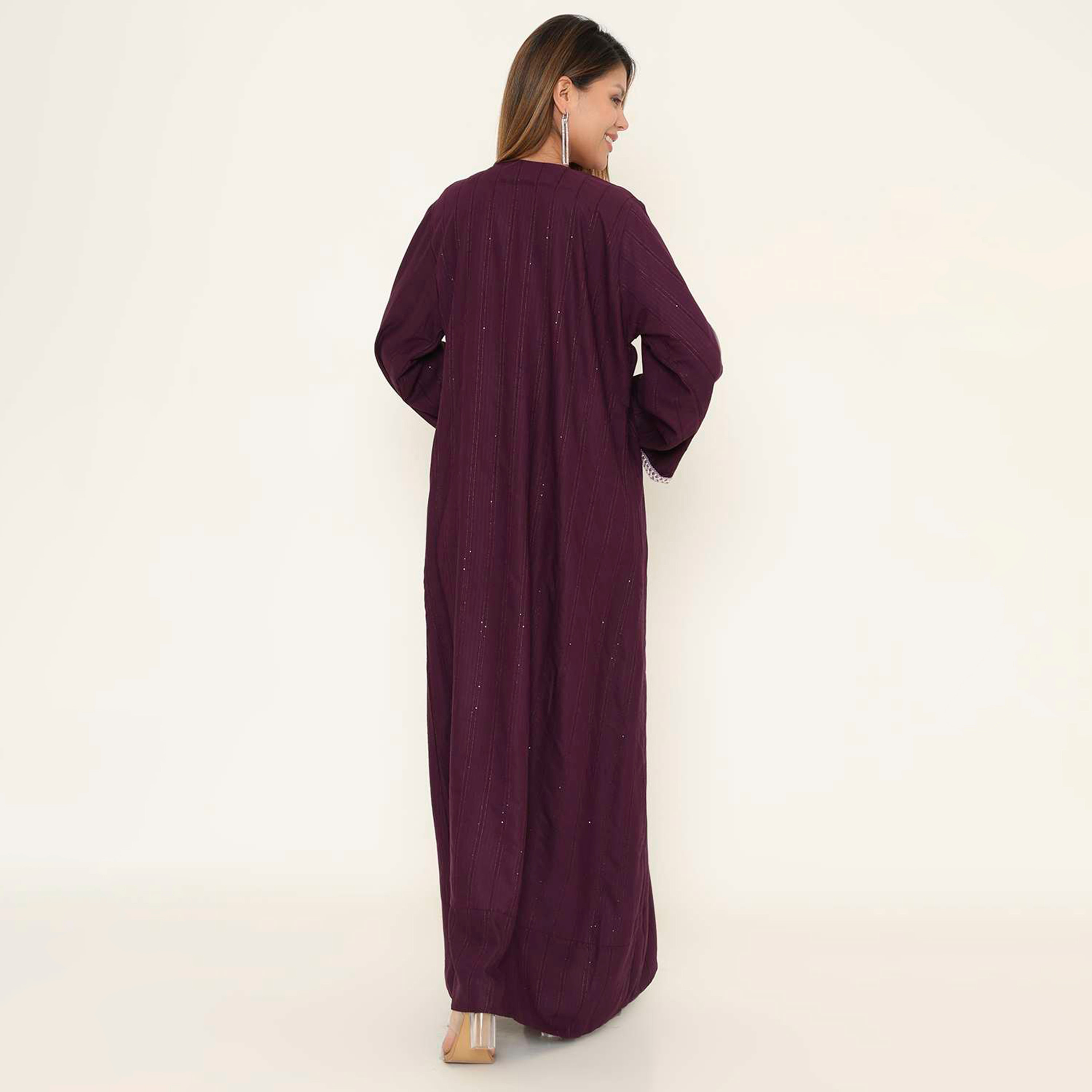 HanaandSara Striped Women's Evening Jalabiya-women-arabicclothing-jalabiyas-image-5