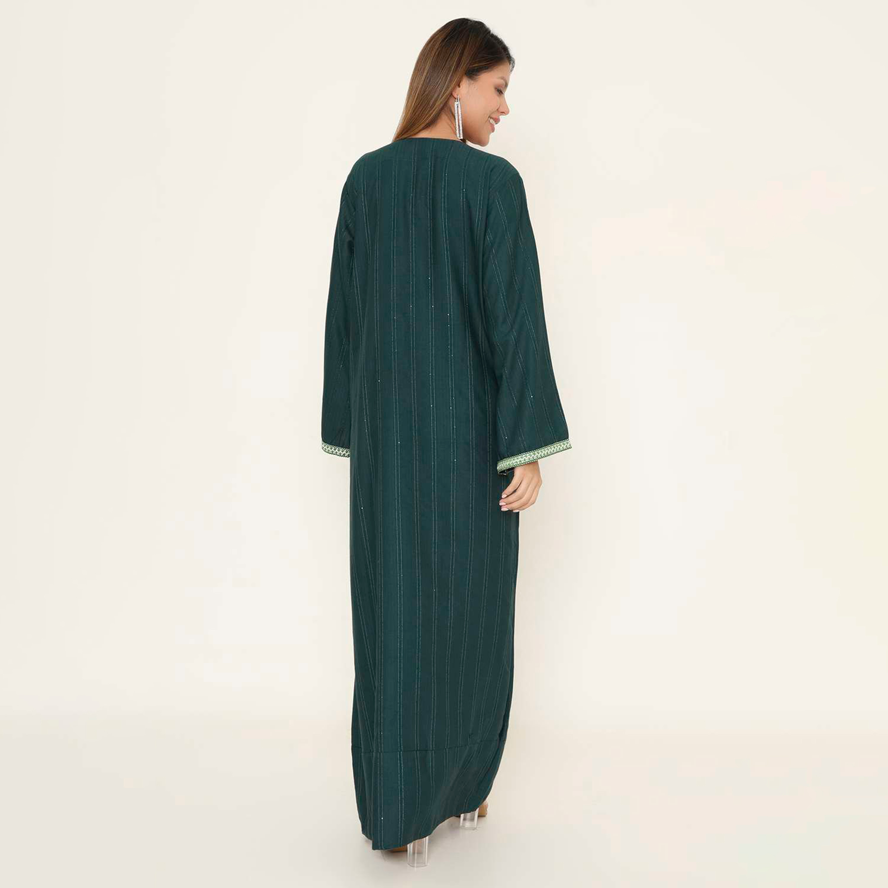 HanaandSara Striped Women's Evening Jalabiya-women-arabicclothing-jalabiyas-image-5
