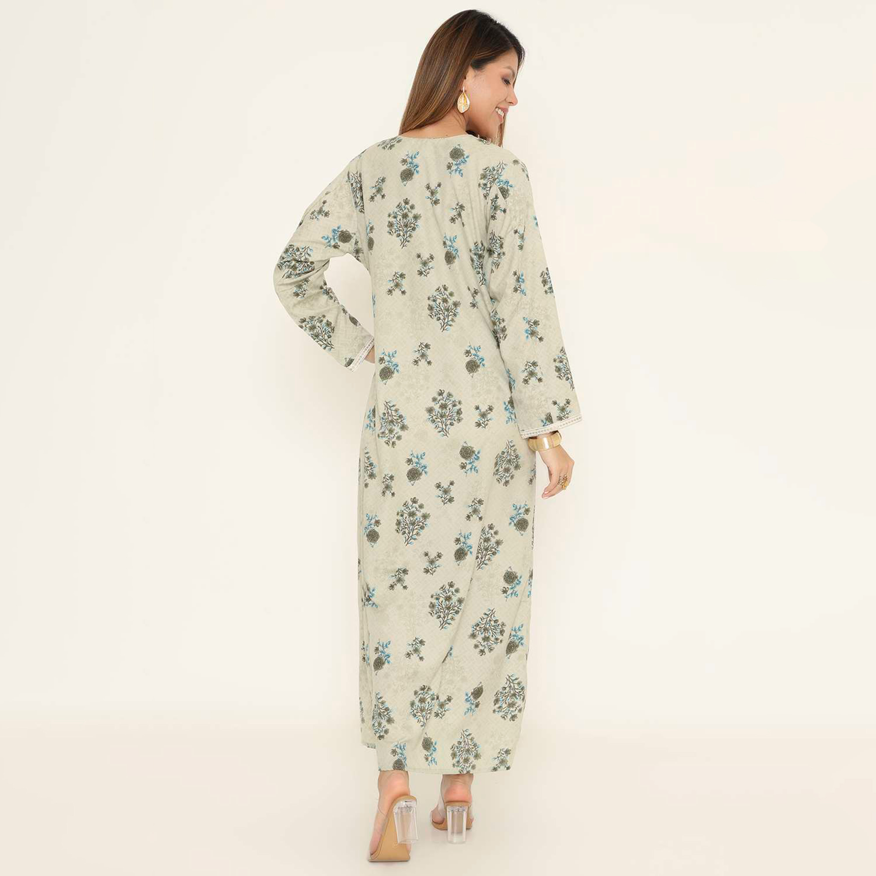HanaandSara Floral Print Women's Casual Jalabiya-women-arabicclothing-jalabiyas-image-15