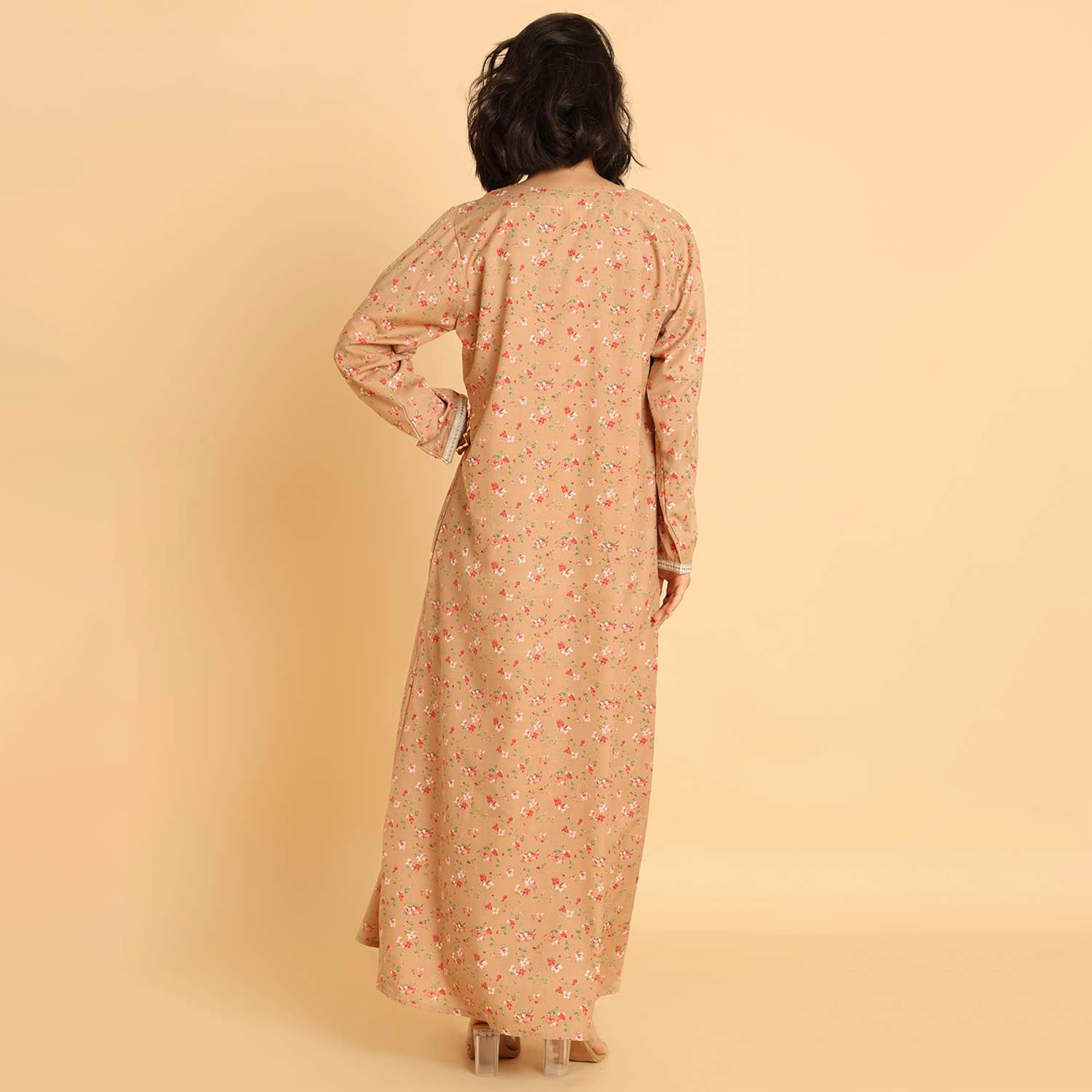 HanaandSara Floral Print Women's Casual Jalabiya-women-arabicclothing-jalabiyas-image-15
