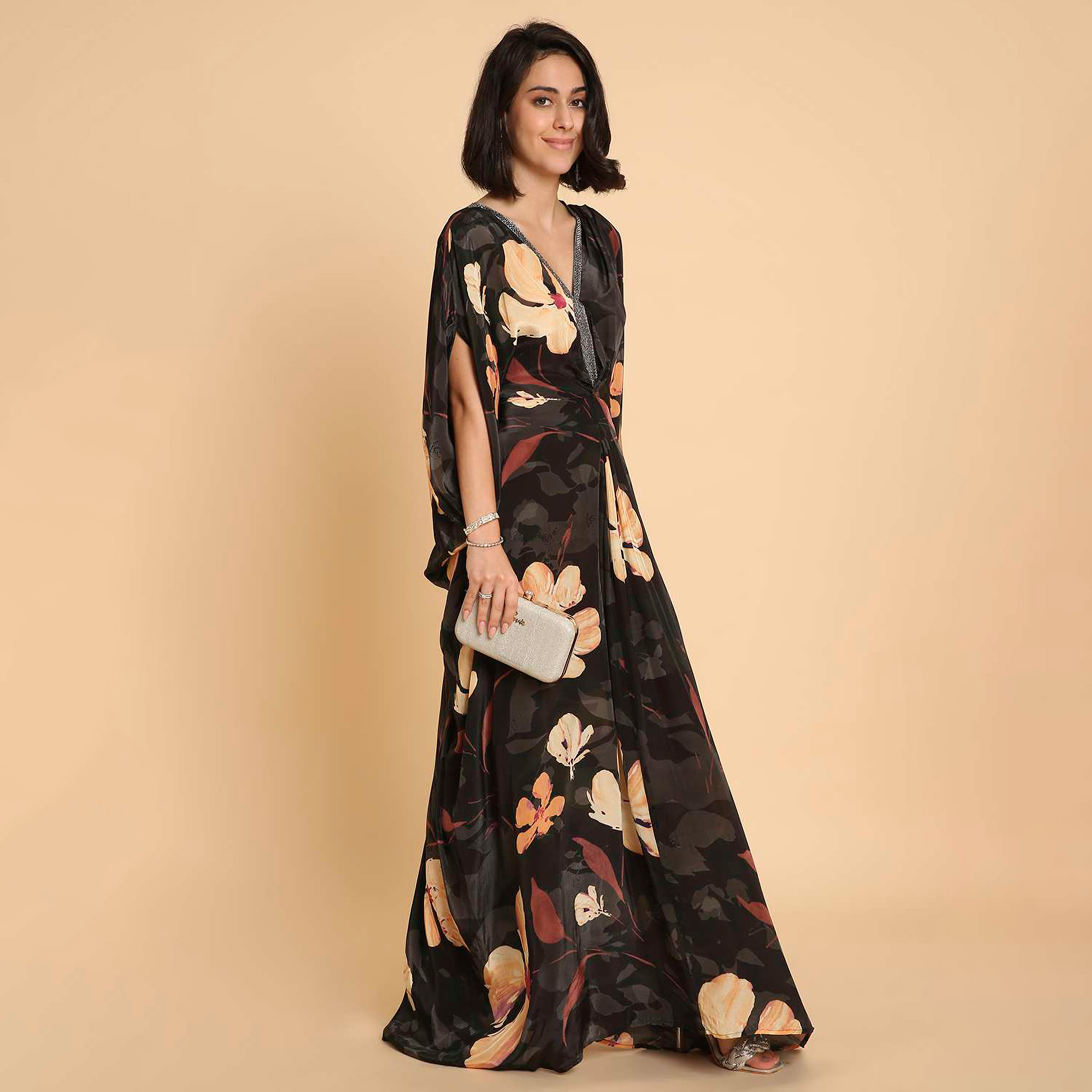 HanaandSara Floral Print Women's Casual Kaftan Style Jalabiya-women-arabicclothing-jalabiyas-image-14