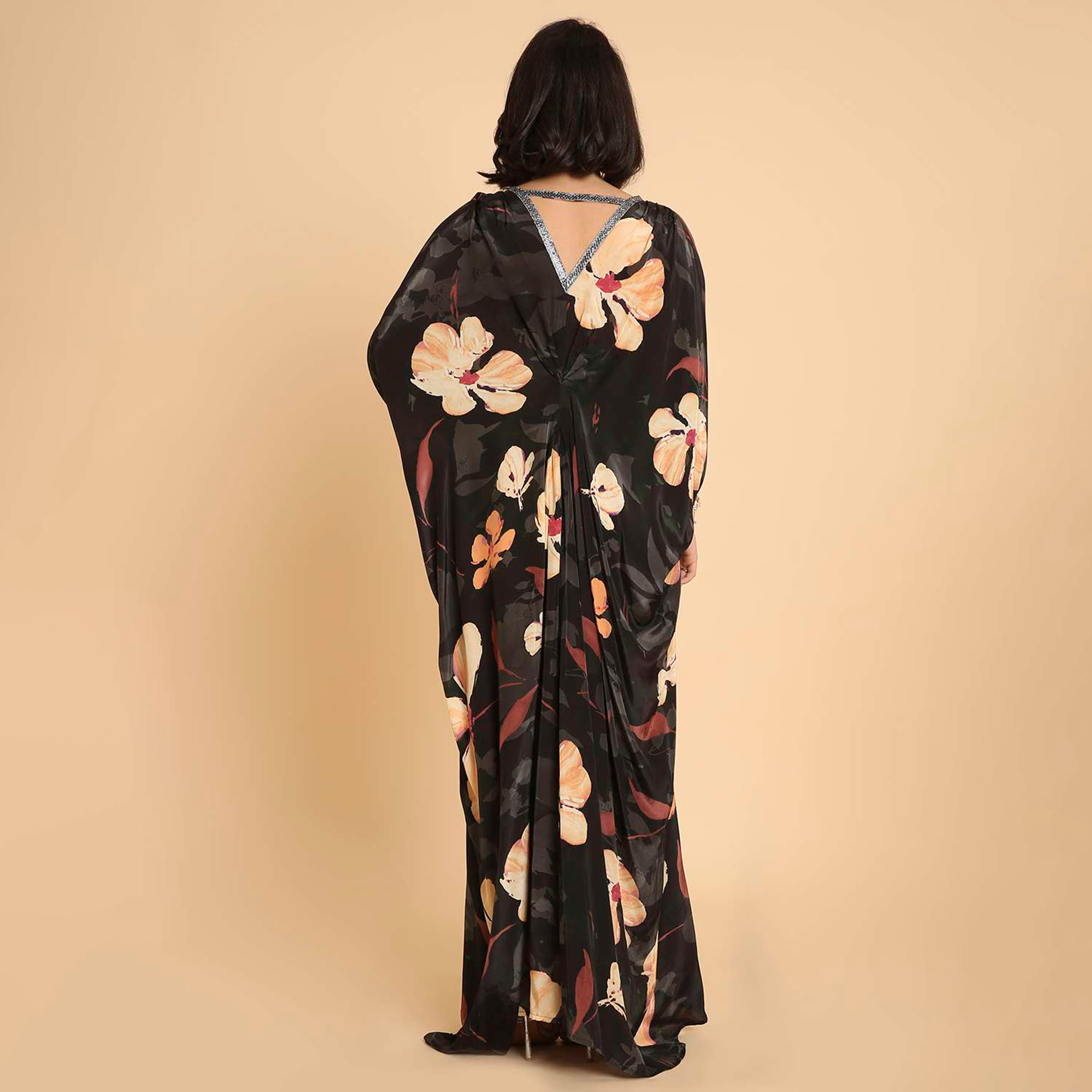 HanaandSara Floral Print Women's Casual Kaftan Style Jalabiya-women-arabicclothing-jalabiyas-image-15