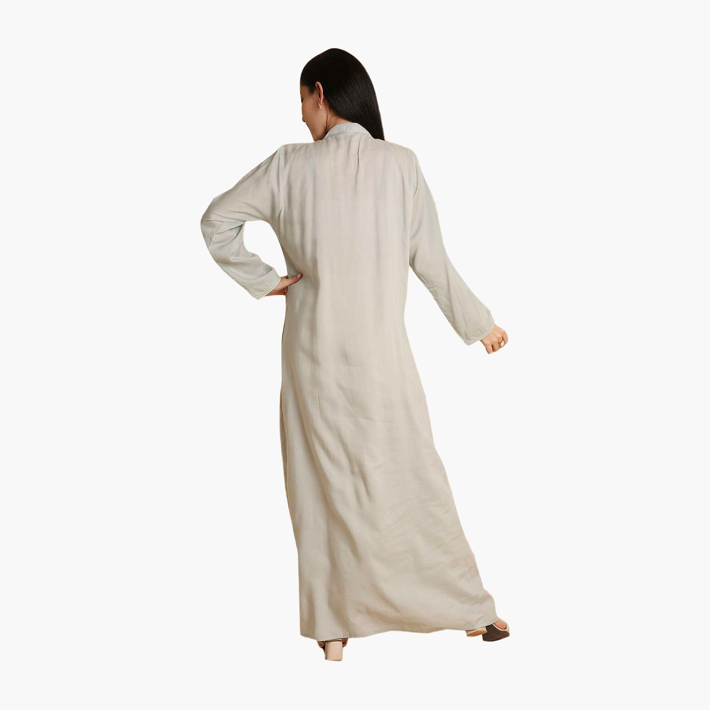 جلابية نسائية مطرزة بياقة ماندرين من هنا اند سارة-women-arabicclothing-jalabiyas-image-15