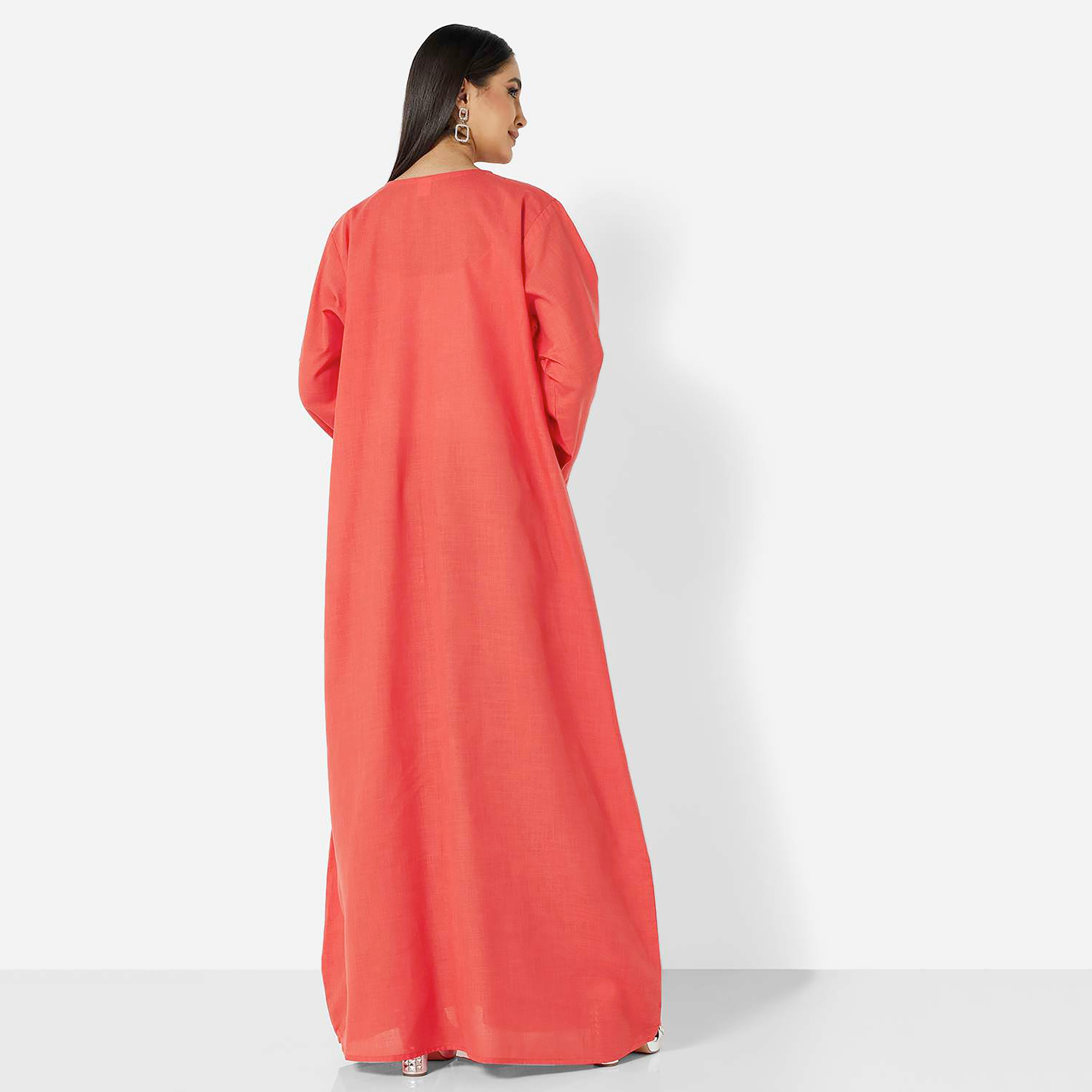 هناء وسارة جلابية نسائية مطرزة باللون الوردي-women-arabicclothing-jalabiyas-image-4
