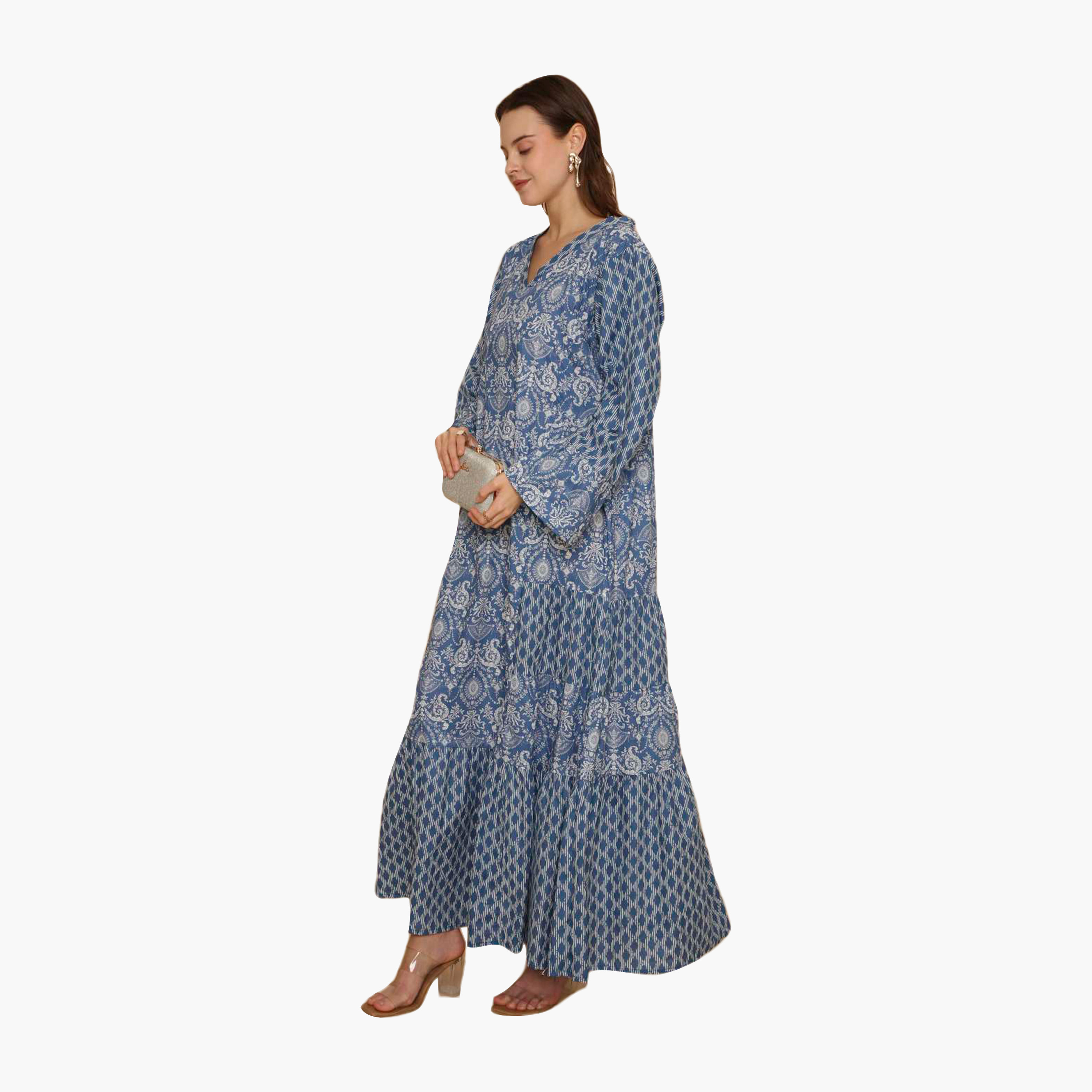 جلابية نسائية متعددة الطبقات مطرزة بنقوش عرقية من هنا اند سارة-women-arabicclothing-jalabiyas-image-9