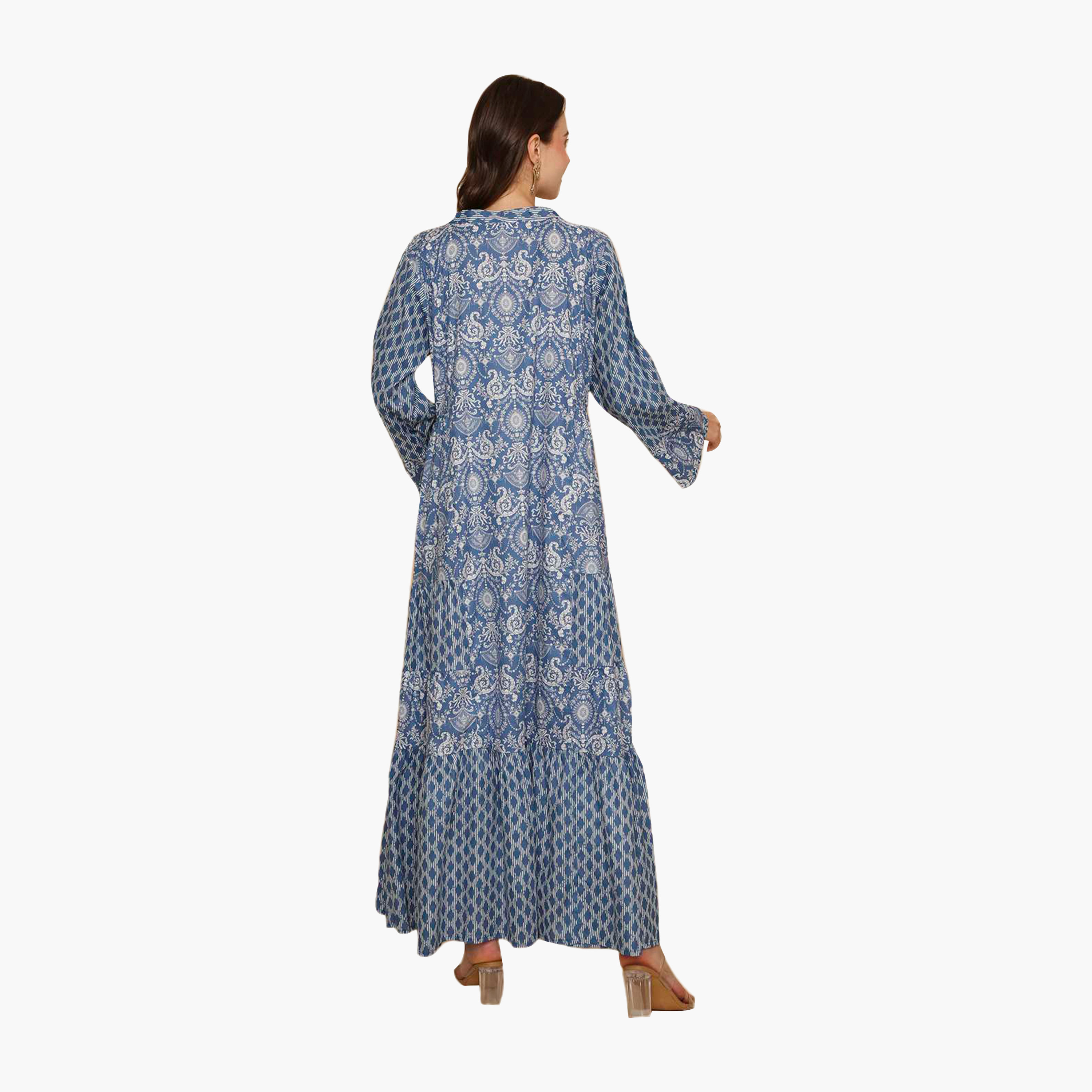 جلابية نسائية متعددة الطبقات مطرزة بنقوش عرقية من هنا اند سارة-women-arabicclothing-jalabiyas-image-10