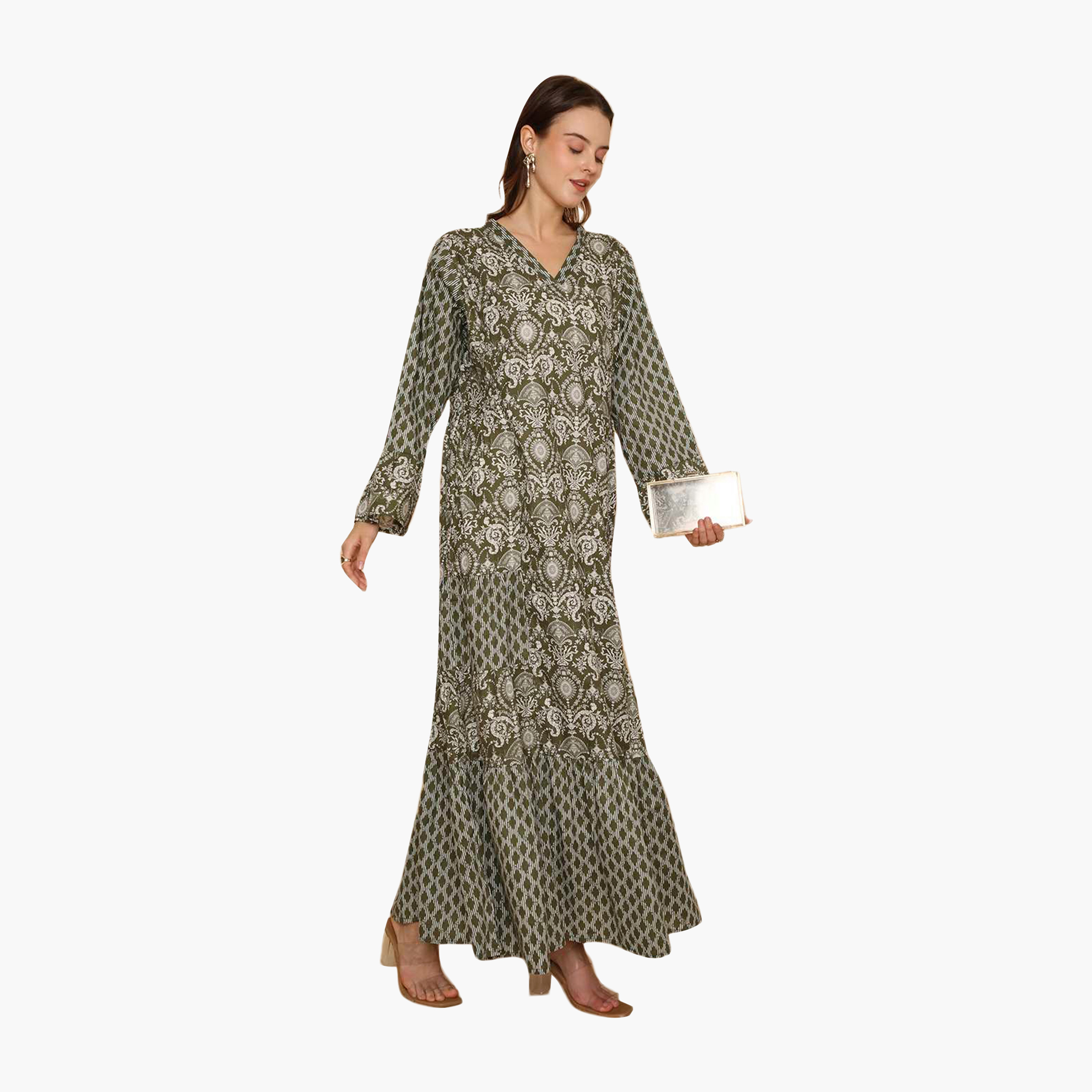 جلابية نسائية متعددة الطبقات مطرزة بنقوش عرقية من هنا اند سارة-women-arabicclothing-jalabiyas-image-13