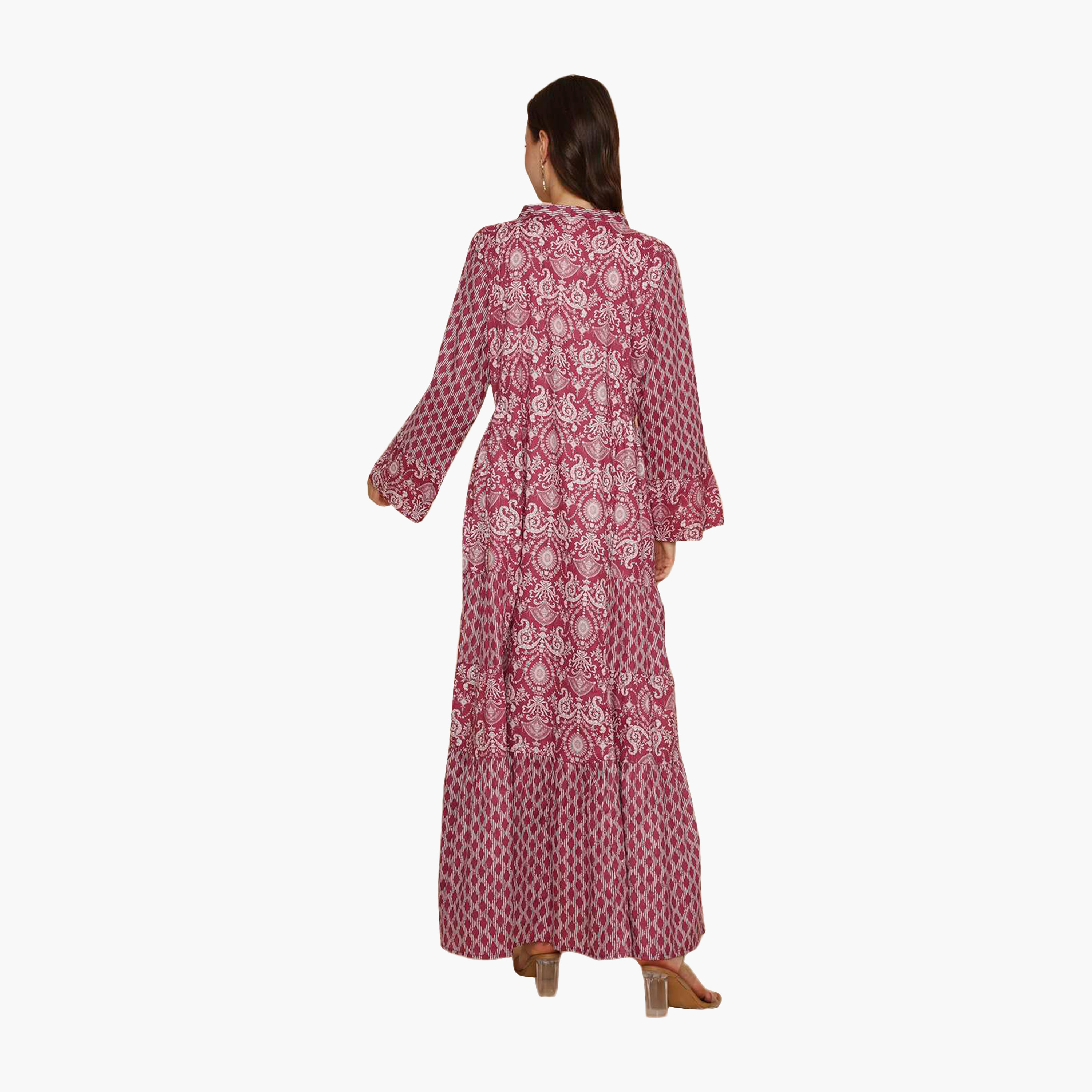 جلابية نسائية متعددة الطبقات مطرزة بنقوش عرقية من هنا اند سارة-women-arabicclothing-jalabiyas-image-5