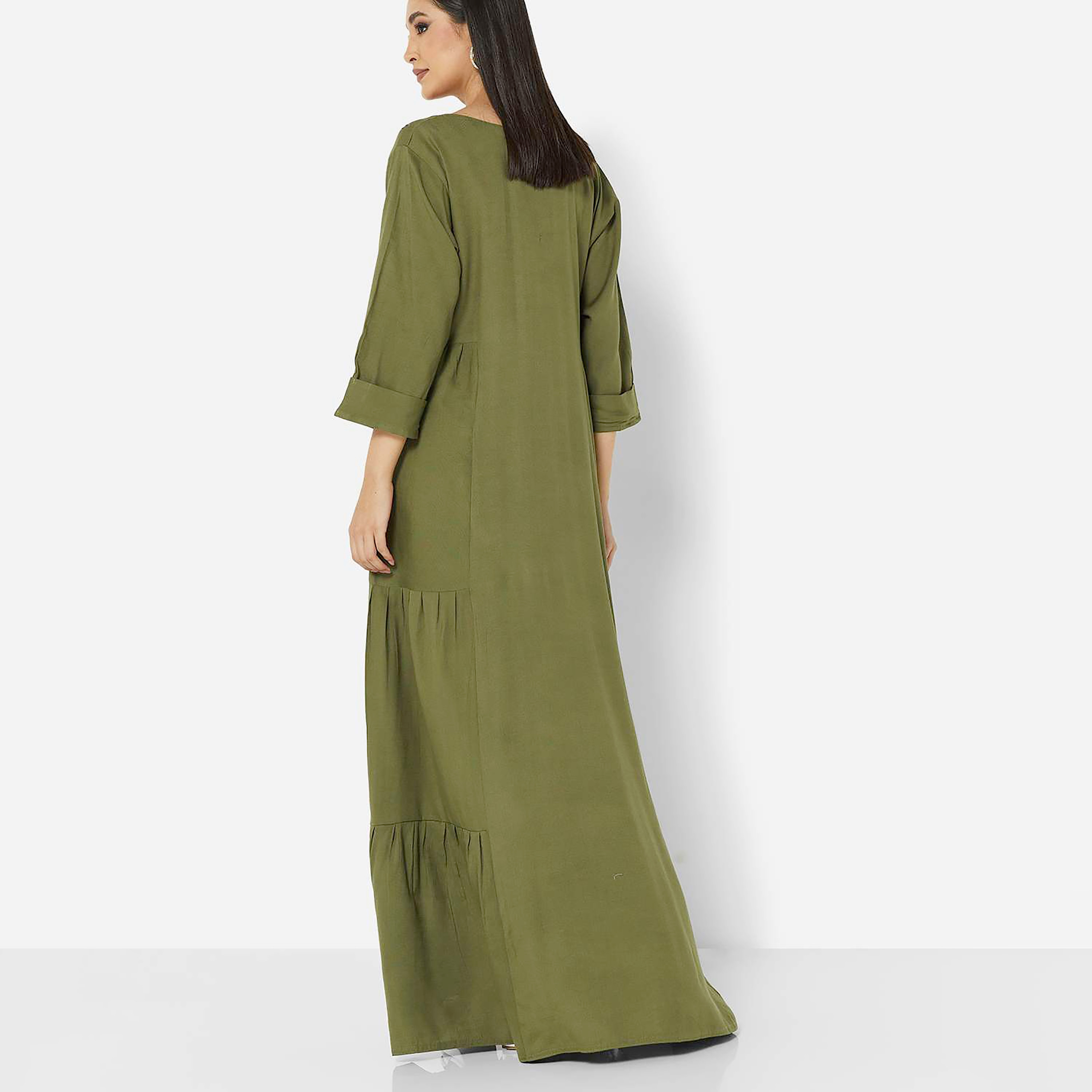 هناء وسارة جلابية نسائية مطرزة باللون الأخضر-women-arabicclothing-jalabiyas-image-4
