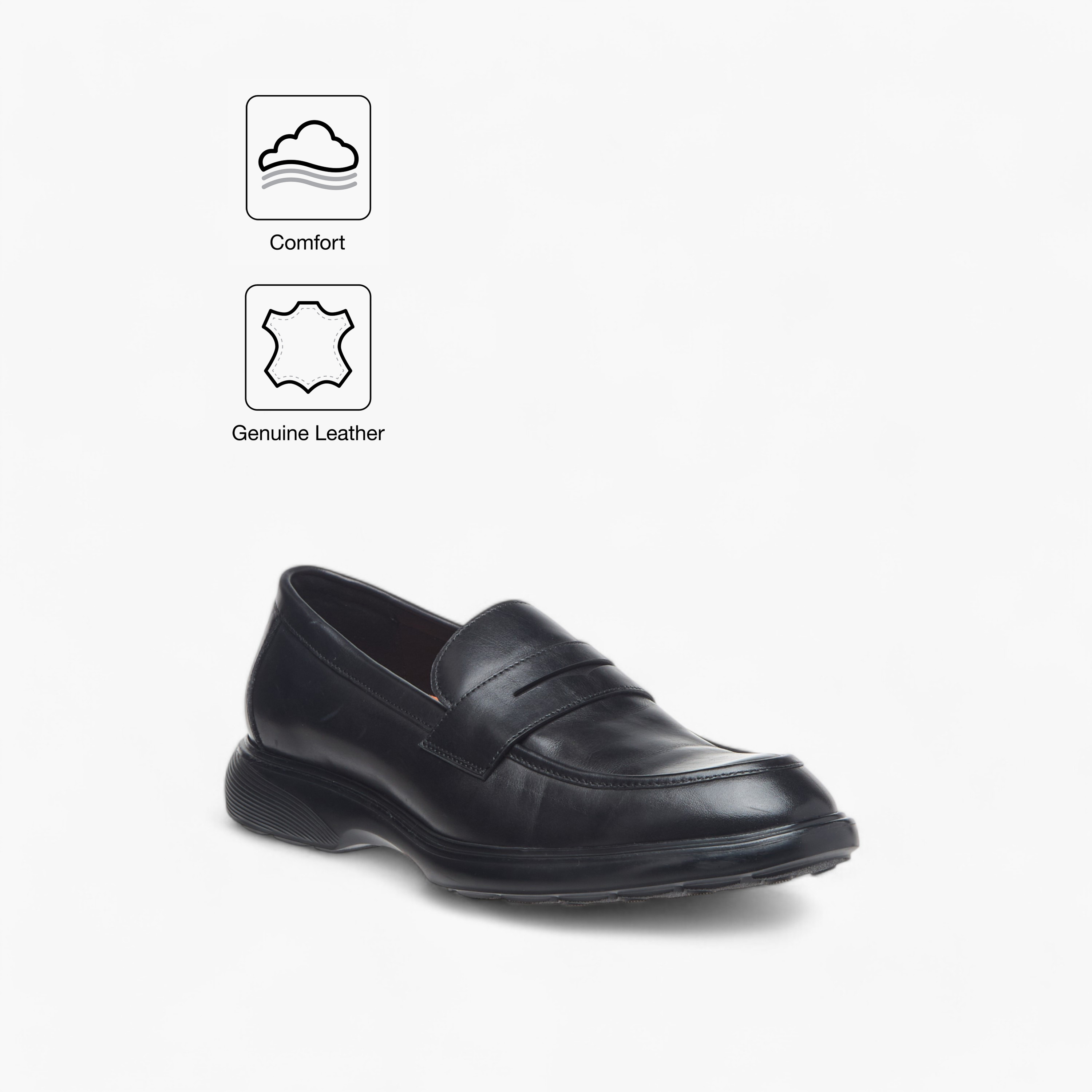 Le Confort Leather Solid Slip-On Loafers-men-shoes-formalshoes-image-2