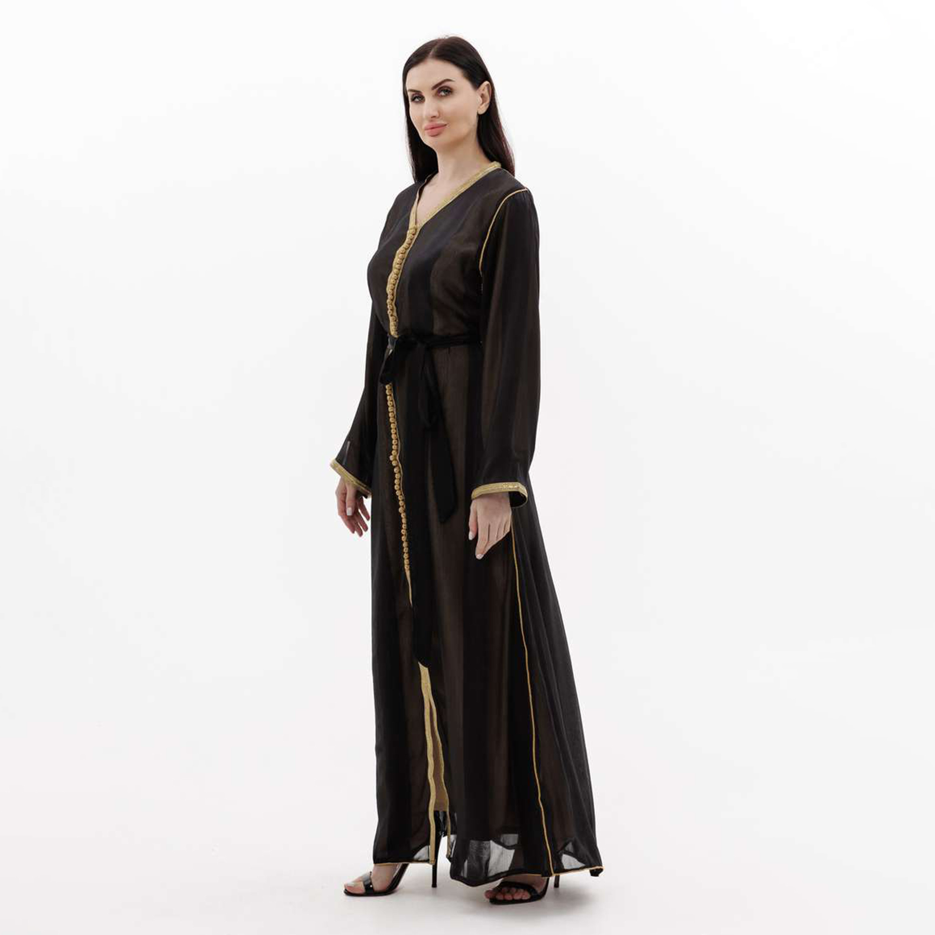 هناء وسارة جلابية نسائية سوداء مزخرفة-women-arabicclothing-jalabiyas-image-3