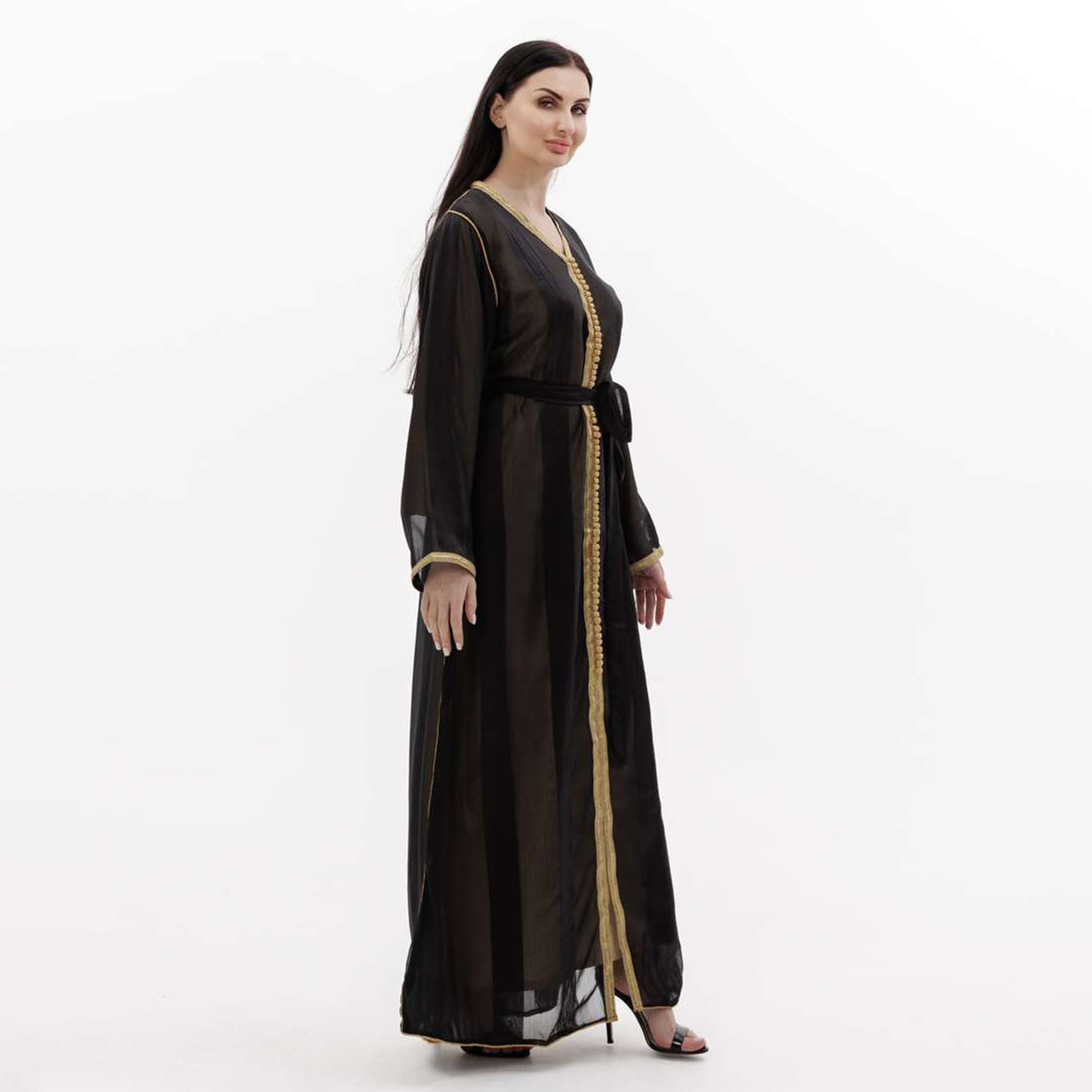 هناء وسارة جلابية نسائية سوداء مزخرفة-women-arabicclothing-jalabiyas-image-4