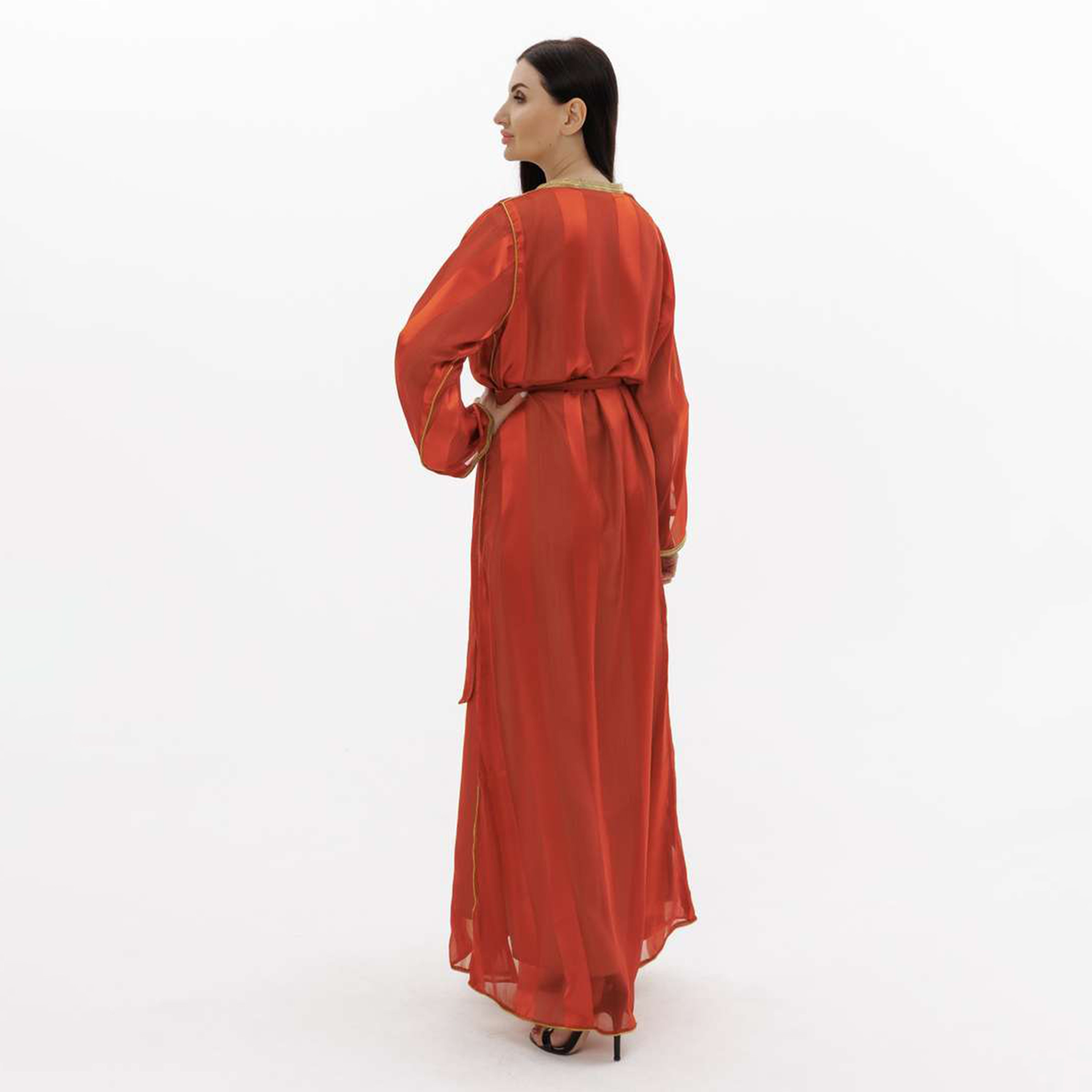 هناء وسارة جلابية نسائية باللون الأحمر-women-arabicclothing-jalabiyas-image-5