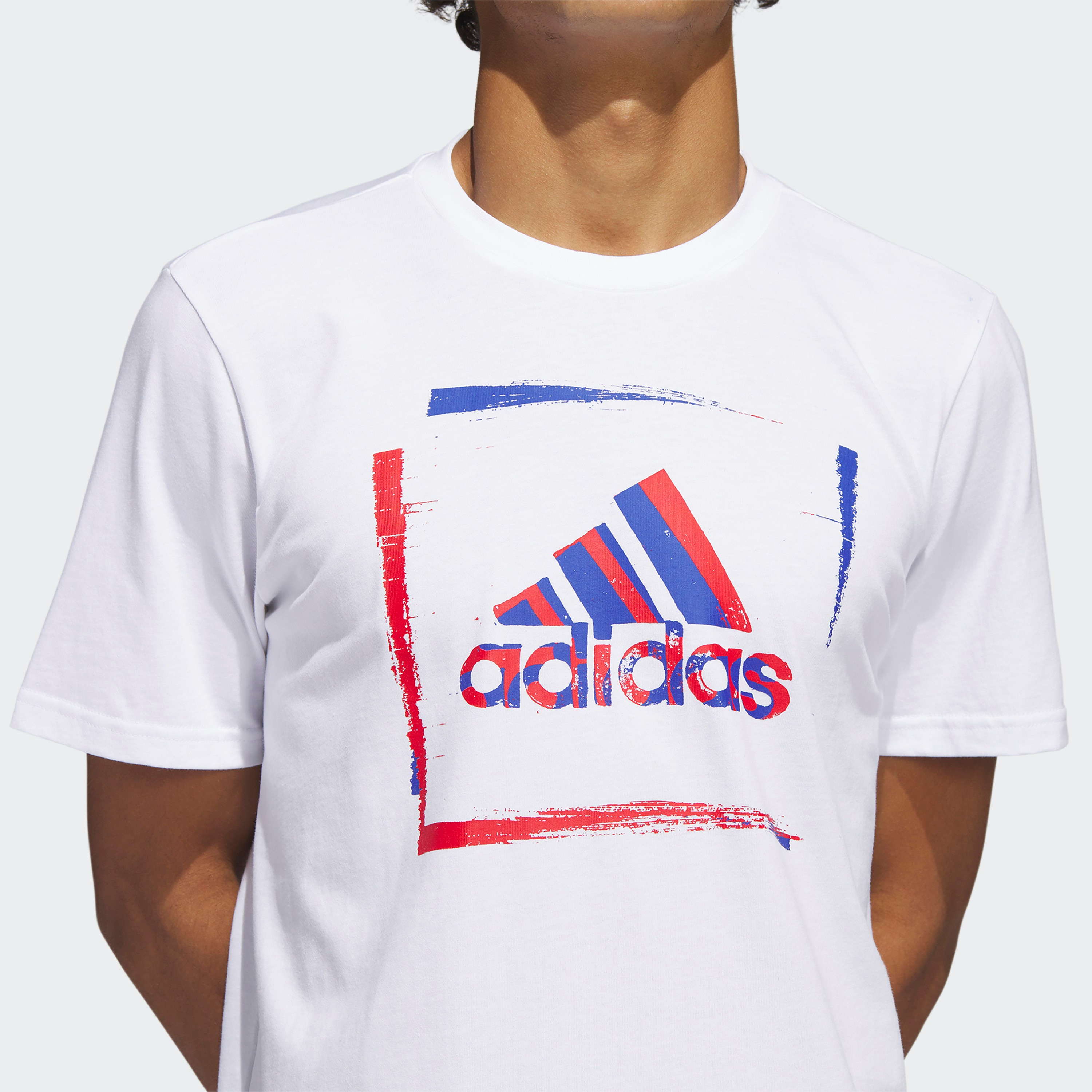  تي شيرت 2 تي ان جي مطبوع عليه لوجو للرجال من اديداس-men-clothing-sportswearandactivewear-tshirtsandpolos-image-2