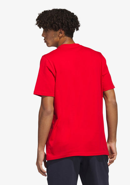 Adidas Men's Logo Print Crew Neck T-shirt - HS2518-T Shirts and Vests-image-1