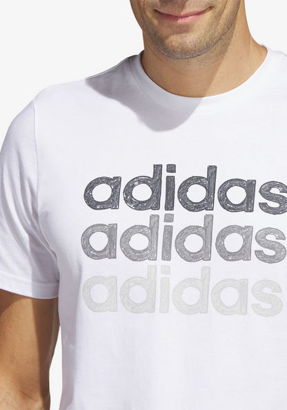 Adidas Men's Multilinear Graphic T-shirt - HS2522-T Shirts & Vests-image-3