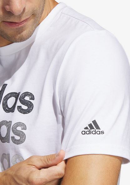 Adidas Men's Multilinear Graphic T-shirt - HS2522-T Shirts & Vests-image-4