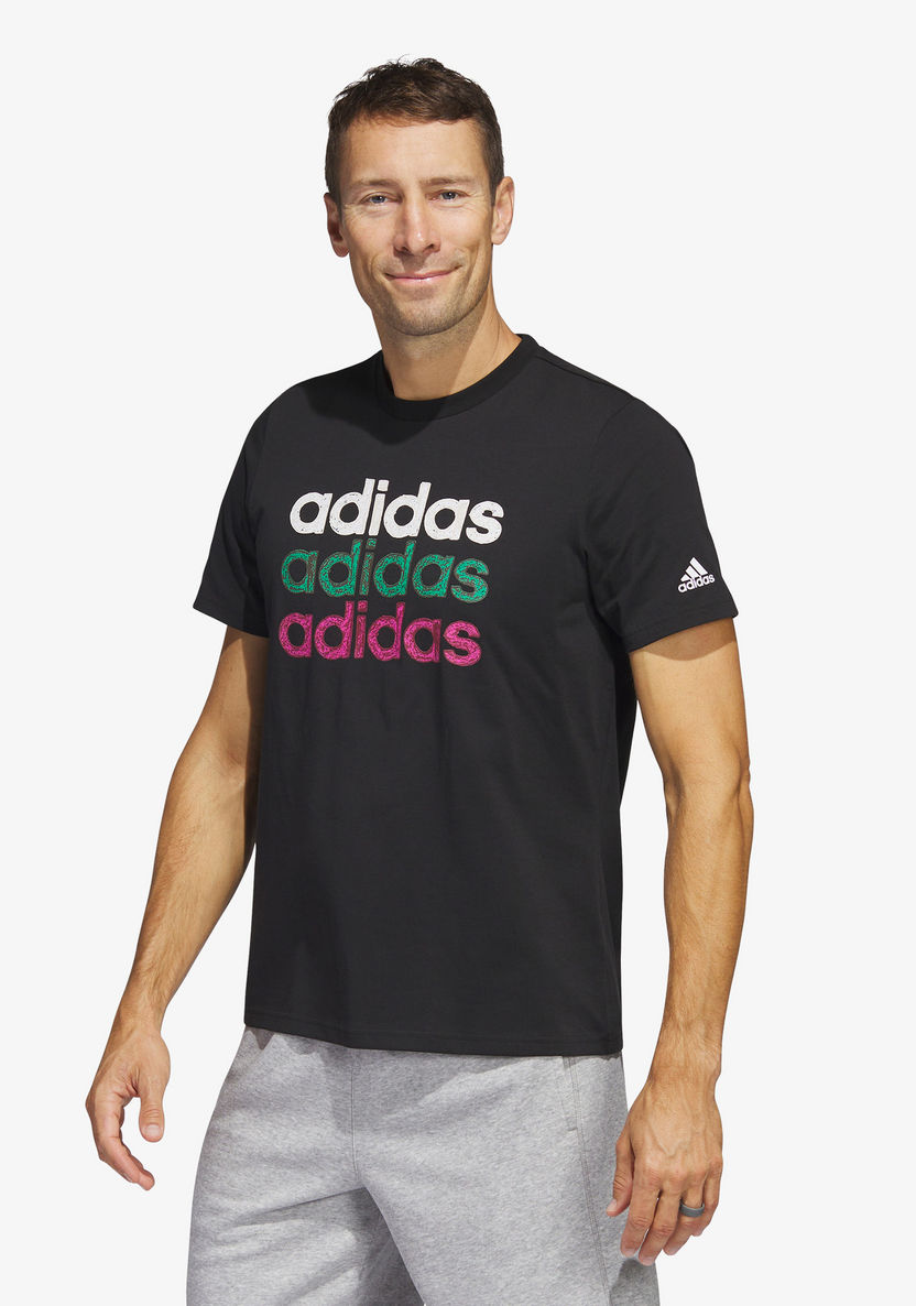 Adidas Men's Multilinear Graphic T-shirt - HS2523-T Shirts & Vests-image-0