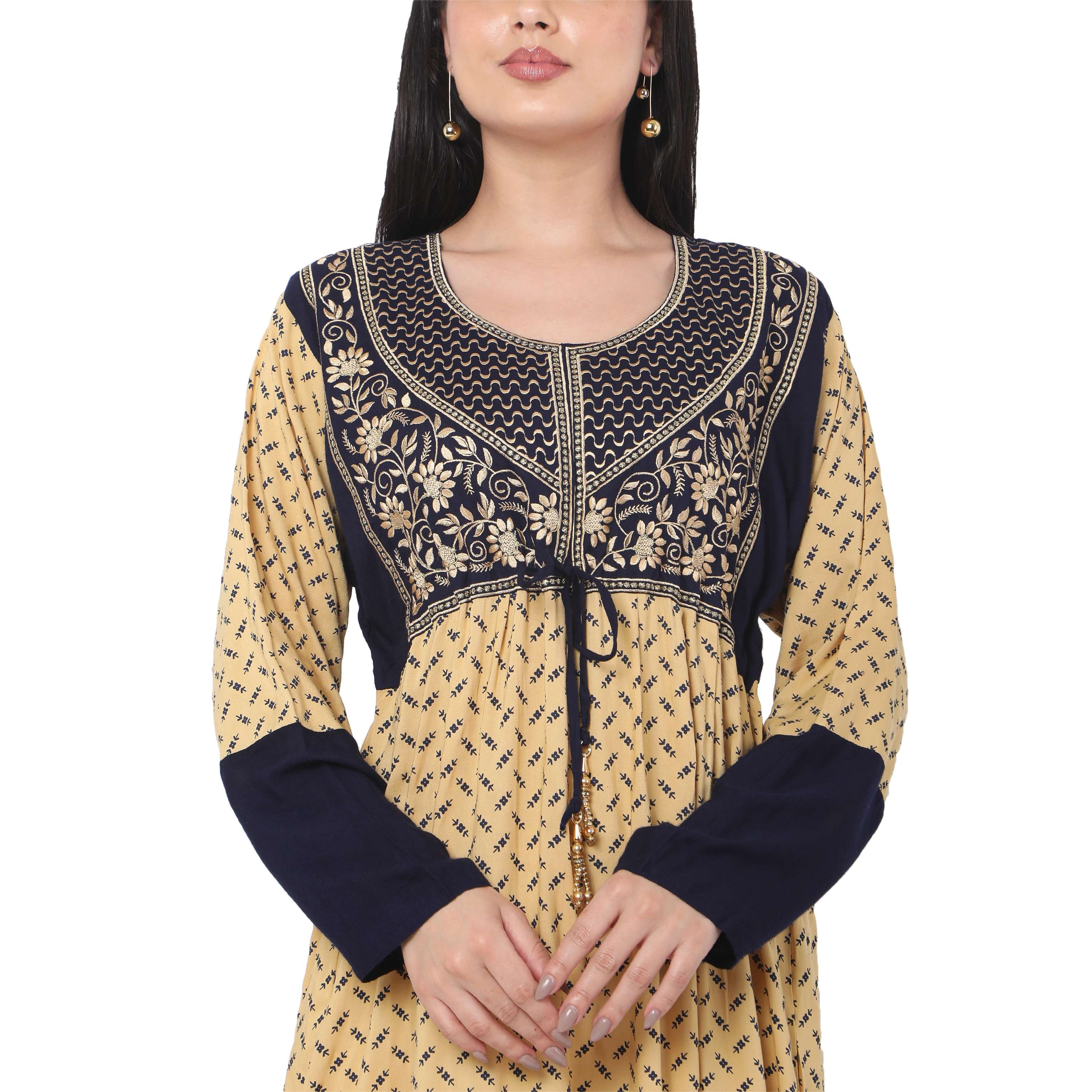 هناء وسارة جلابية نسائية مطرزة متعددة الألوان-women-arabicclothing-jalabiyas-image-2