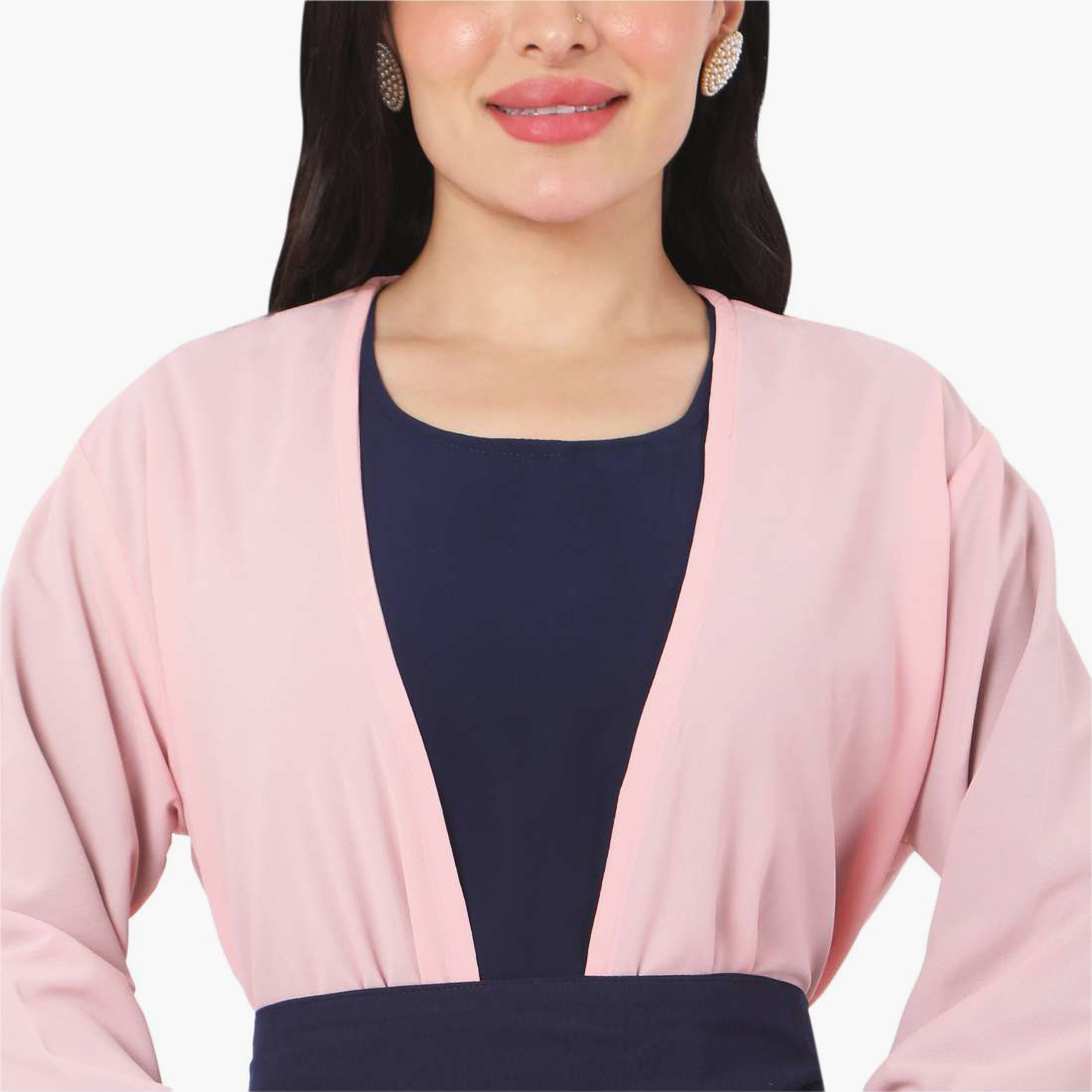 Hana & Sara Multicolour Plain Women's Jalabiya-women-arabicclothing-jalabiyas-image-2