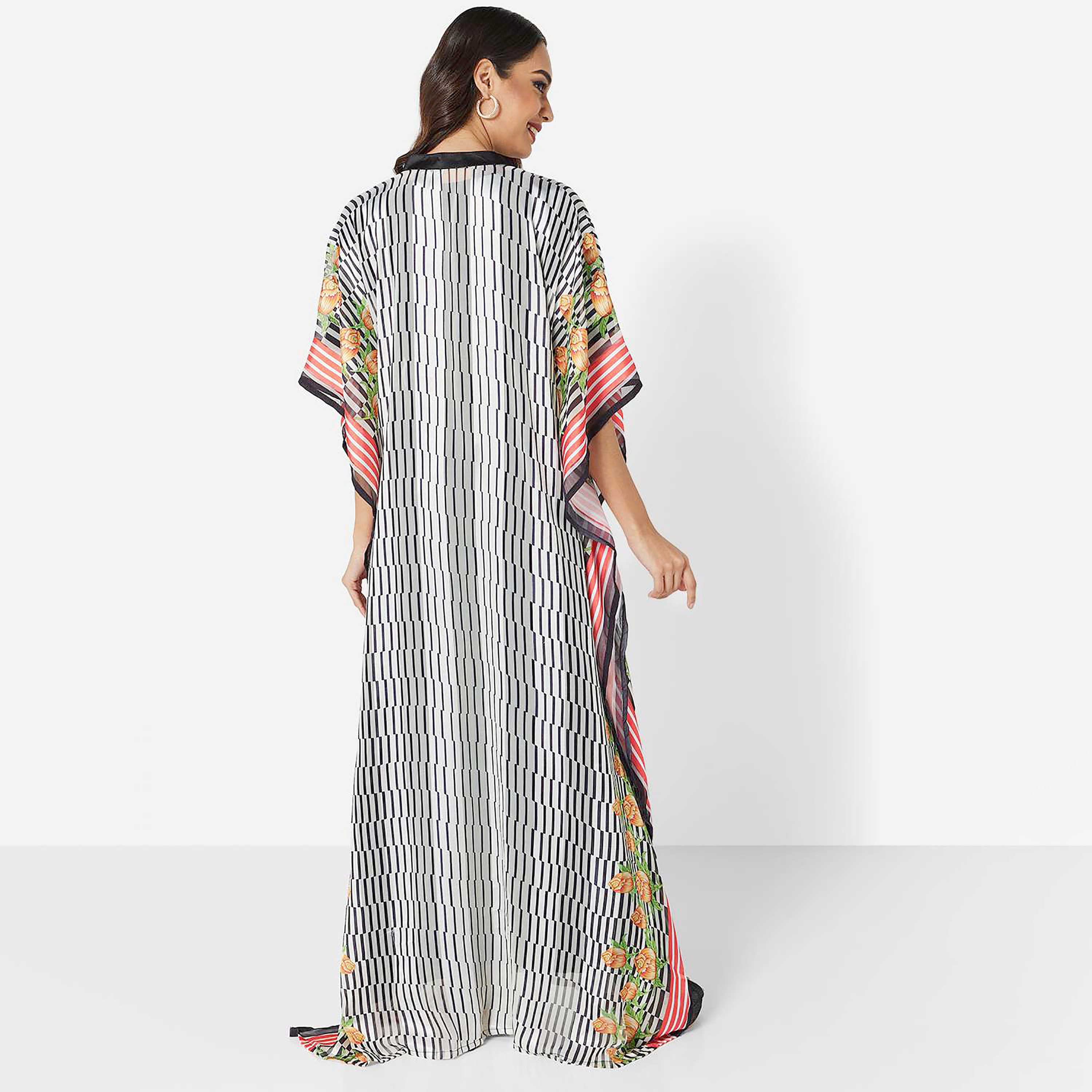 هناء وسارة جلابية نسائية متعددة الألوان مع ياقة وياقة واسعة وأكمام واسعة-women-arabicclothing-jalabiyas-image-4