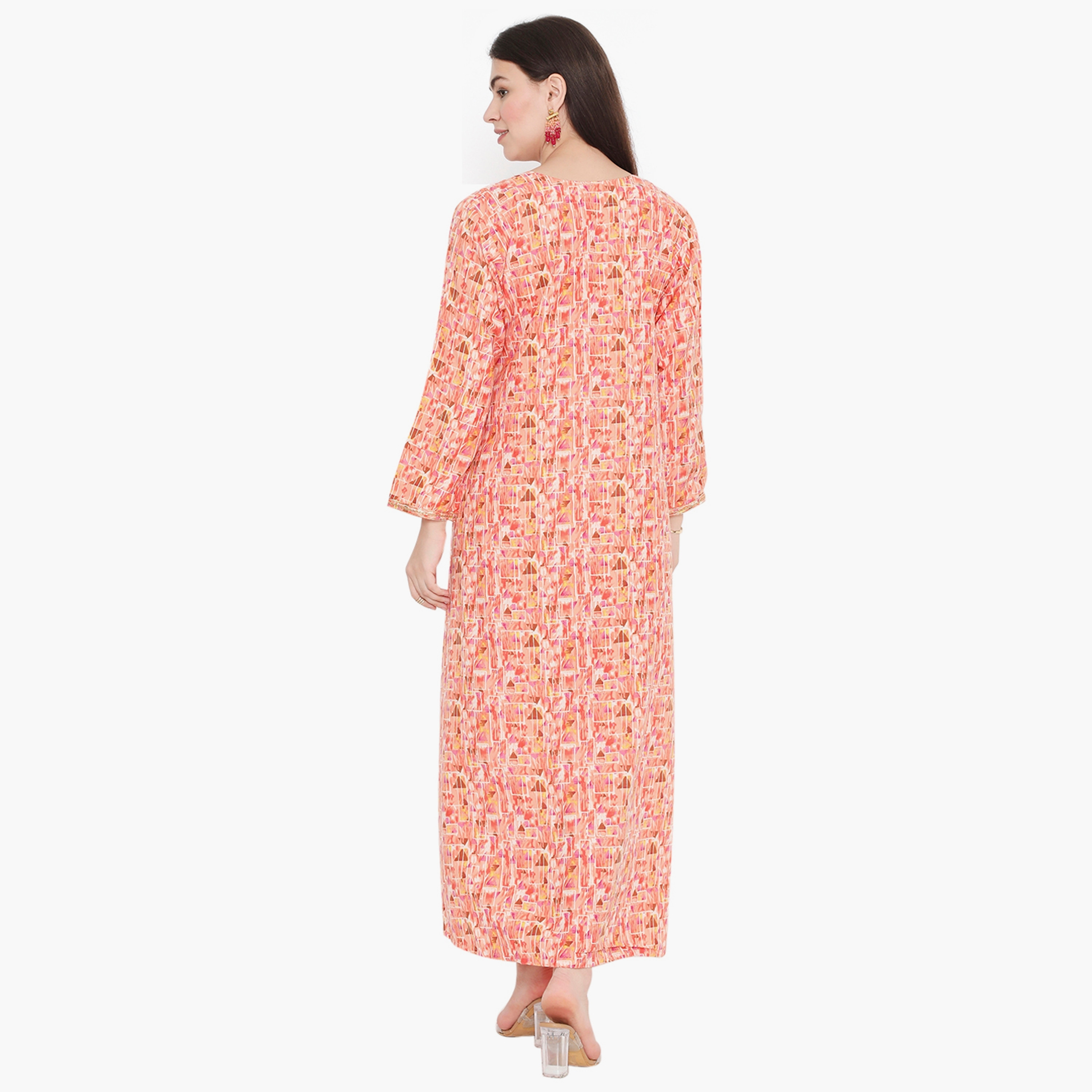 جلابية نسائية مطرزة بطبعة كاملة ومطرزة ذات يوك من هناء وسارة-women-arabicclothing-jalabiyas-image-10