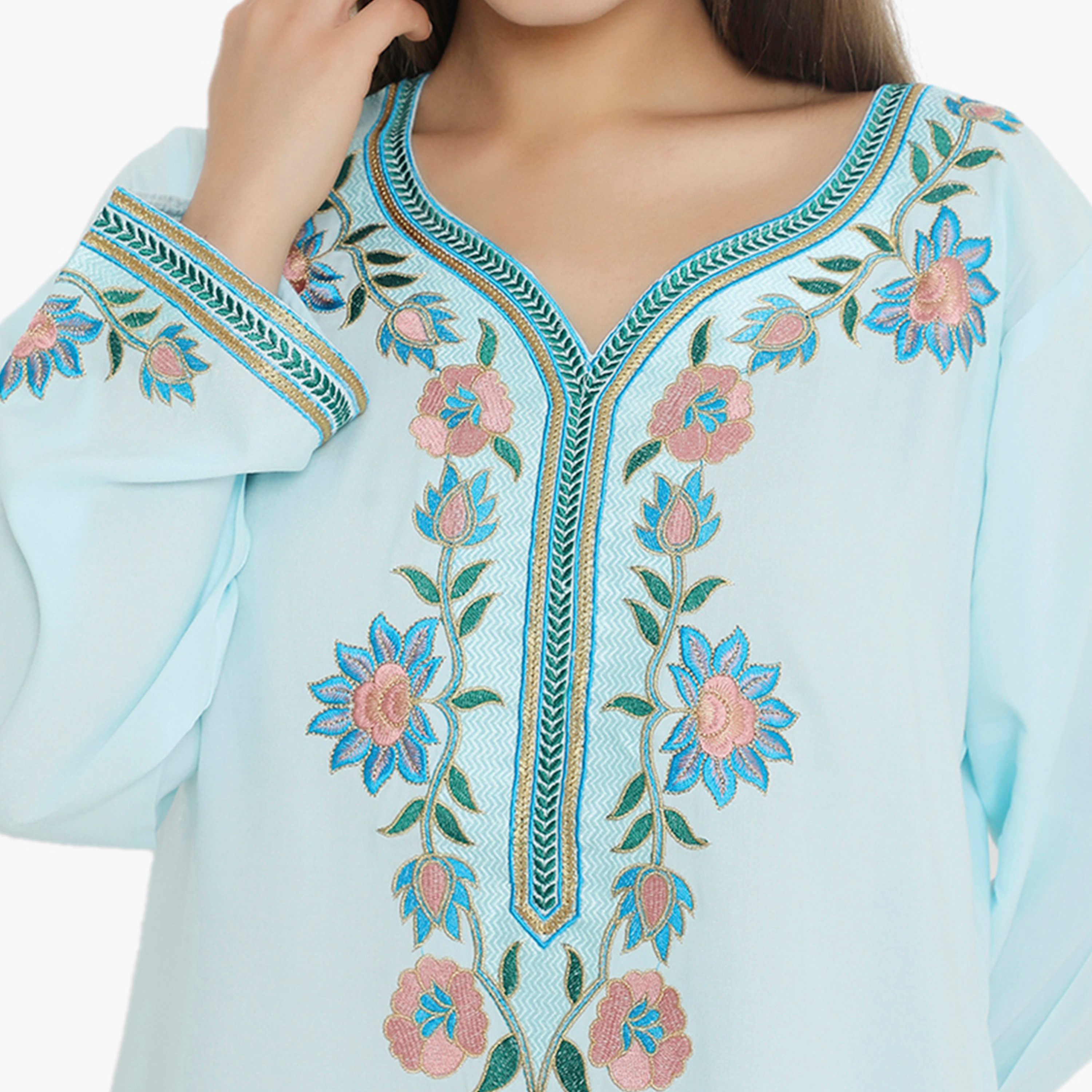 جلابية نسائية مطرزة من هناء وسارة-women-arabicclothing-jalabiyas-image-12