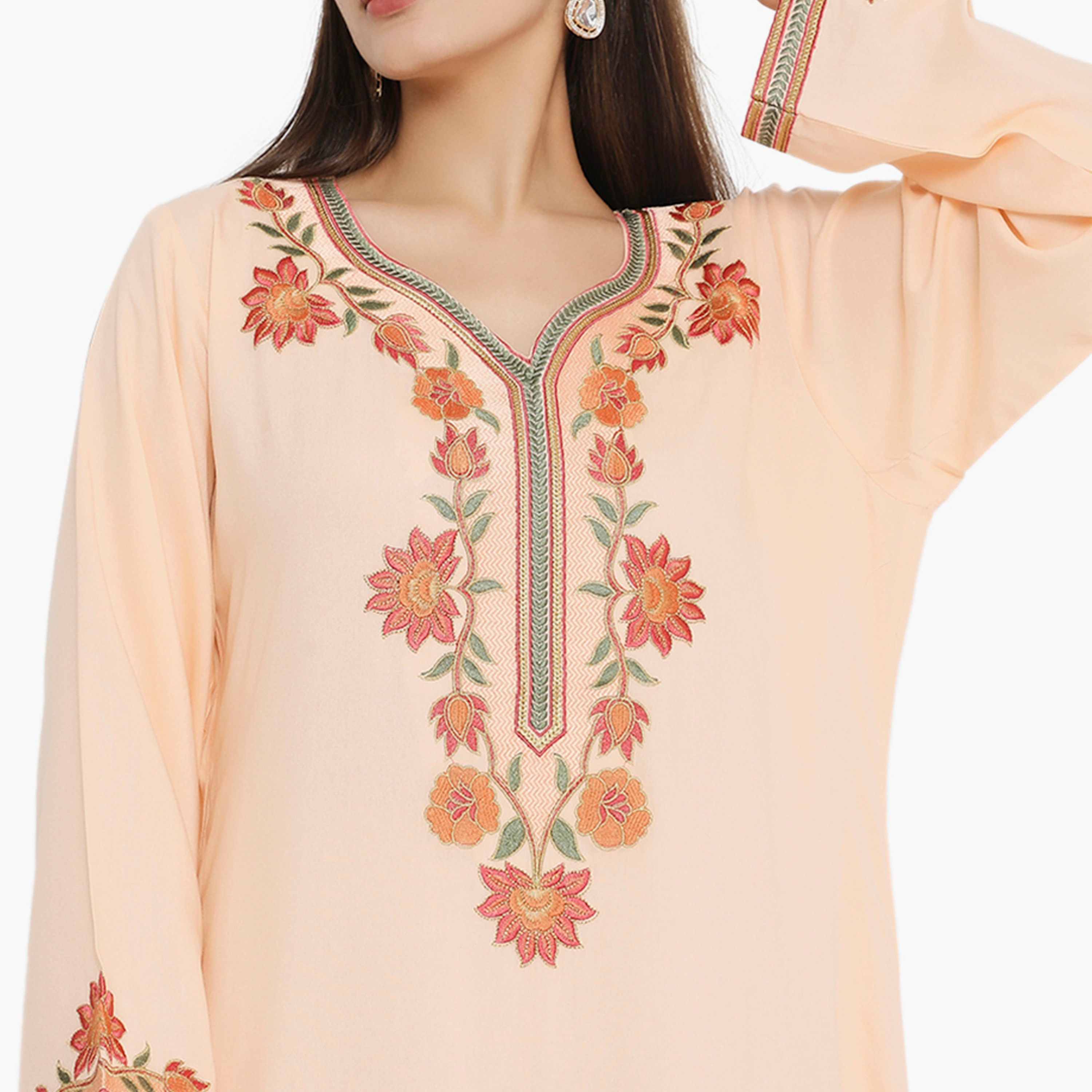 جلابية نسائية مطرزة من هناء وسارة-women-arabicclothing-jalabiyas-image-7