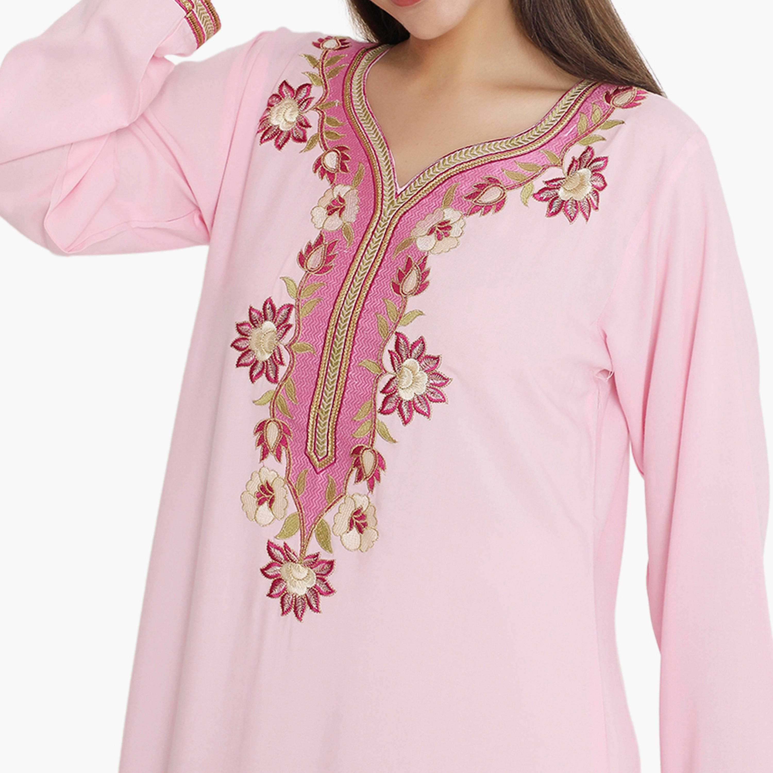 جلابية نسائية مطرزة من هناء وسارة-women-arabicclothing-jalabiyas-image-2