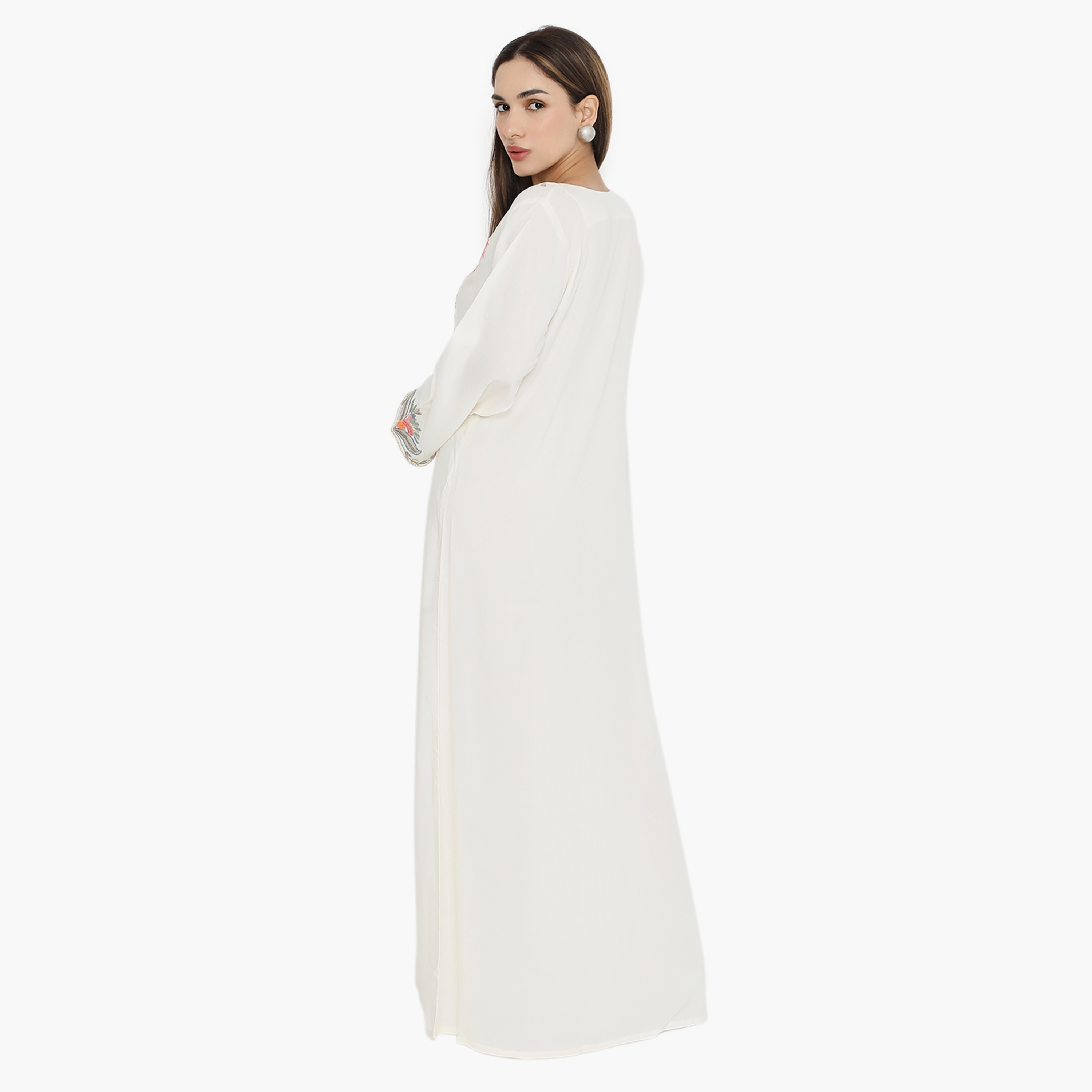 جلابية نسائية مطرزة وميرور وورك من هناء وسارة-women-arabicclothing-jalabiyas-image-5