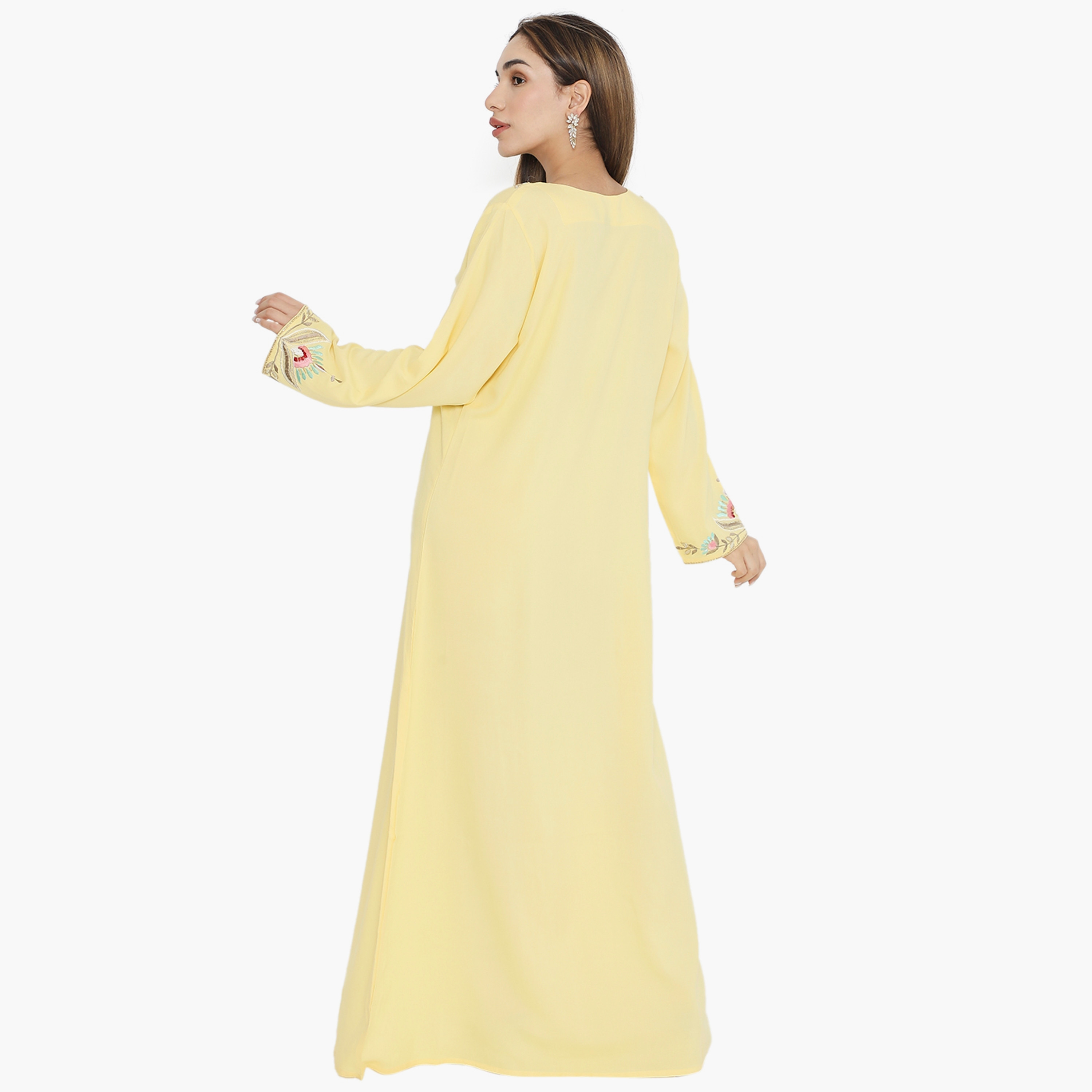 جلابية نسائية مطرزة وميرور وورك من هناء وسارة-women-arabicclothing-jalabiyas-image-10