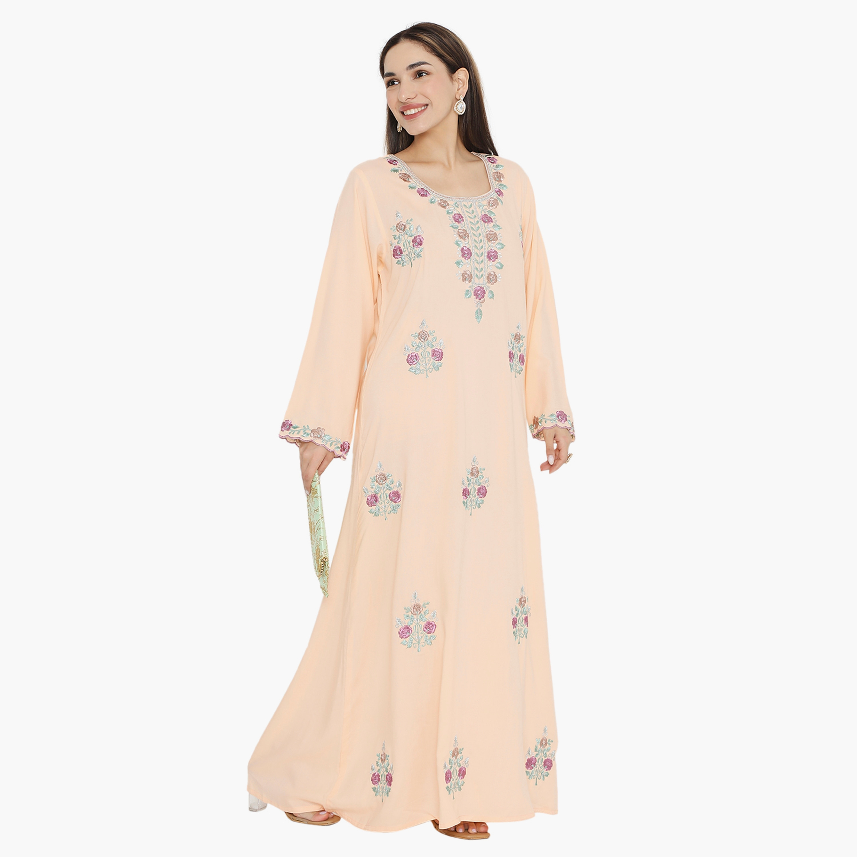 Hana & Sara Embroidered Women's Jalabiya-women-arabicclothing-jalabiyas-image-4