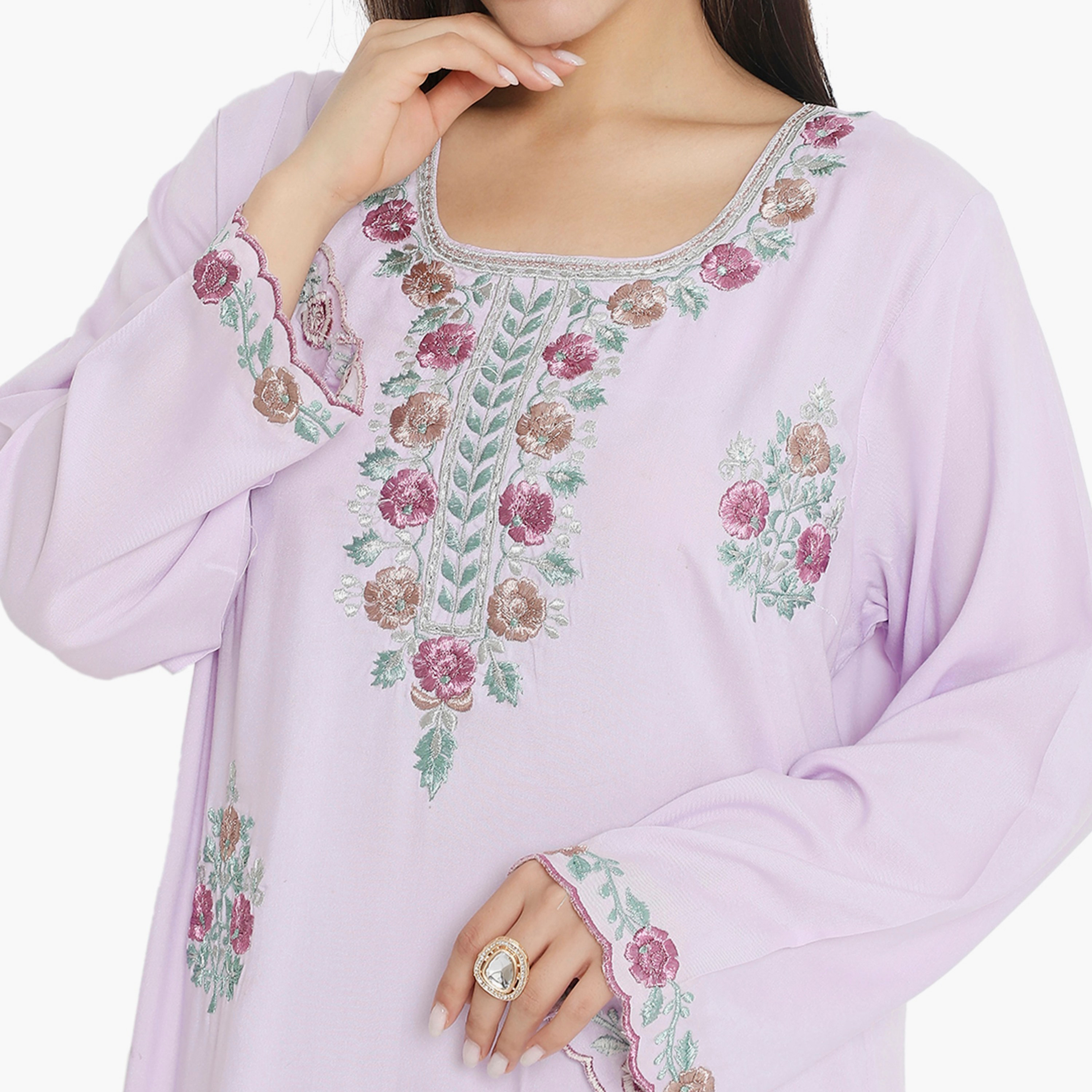 Hana & Sara Embroidered Women's Jalabiya-women-arabicclothing-jalabiyas-image-7