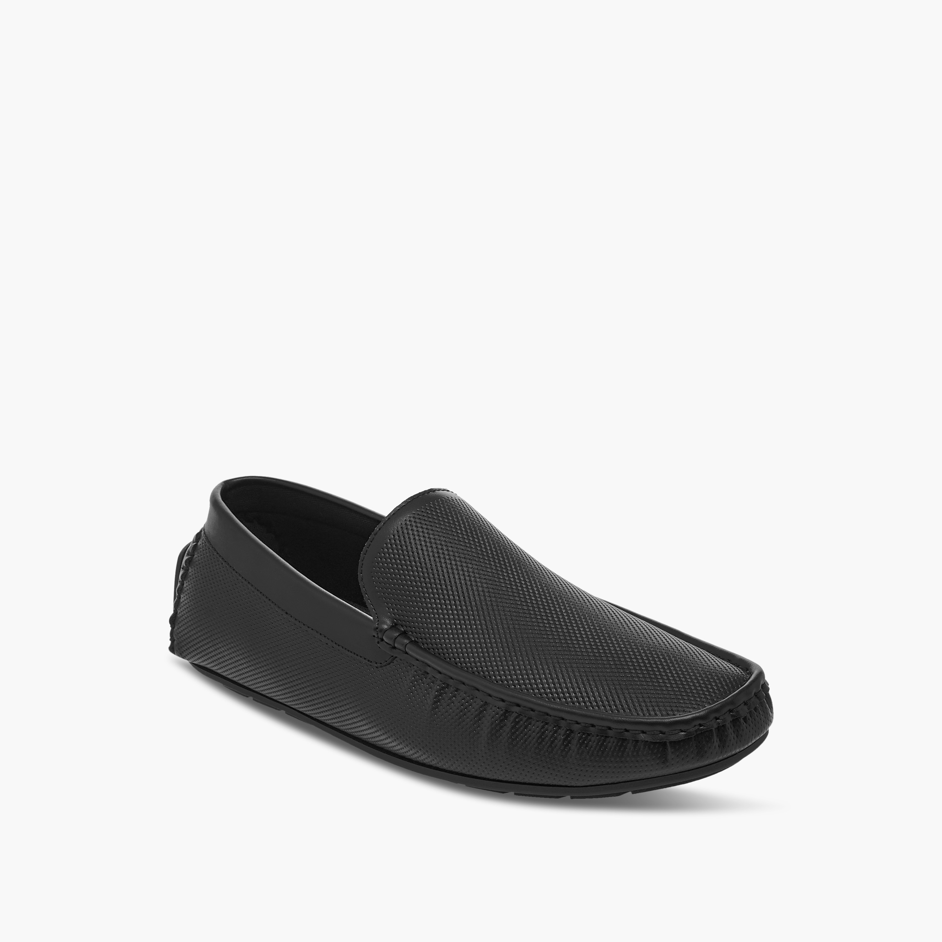 LBL by Shoexpress Textured Slip-On Moccasins-men-shoes-formalshoes-image-2