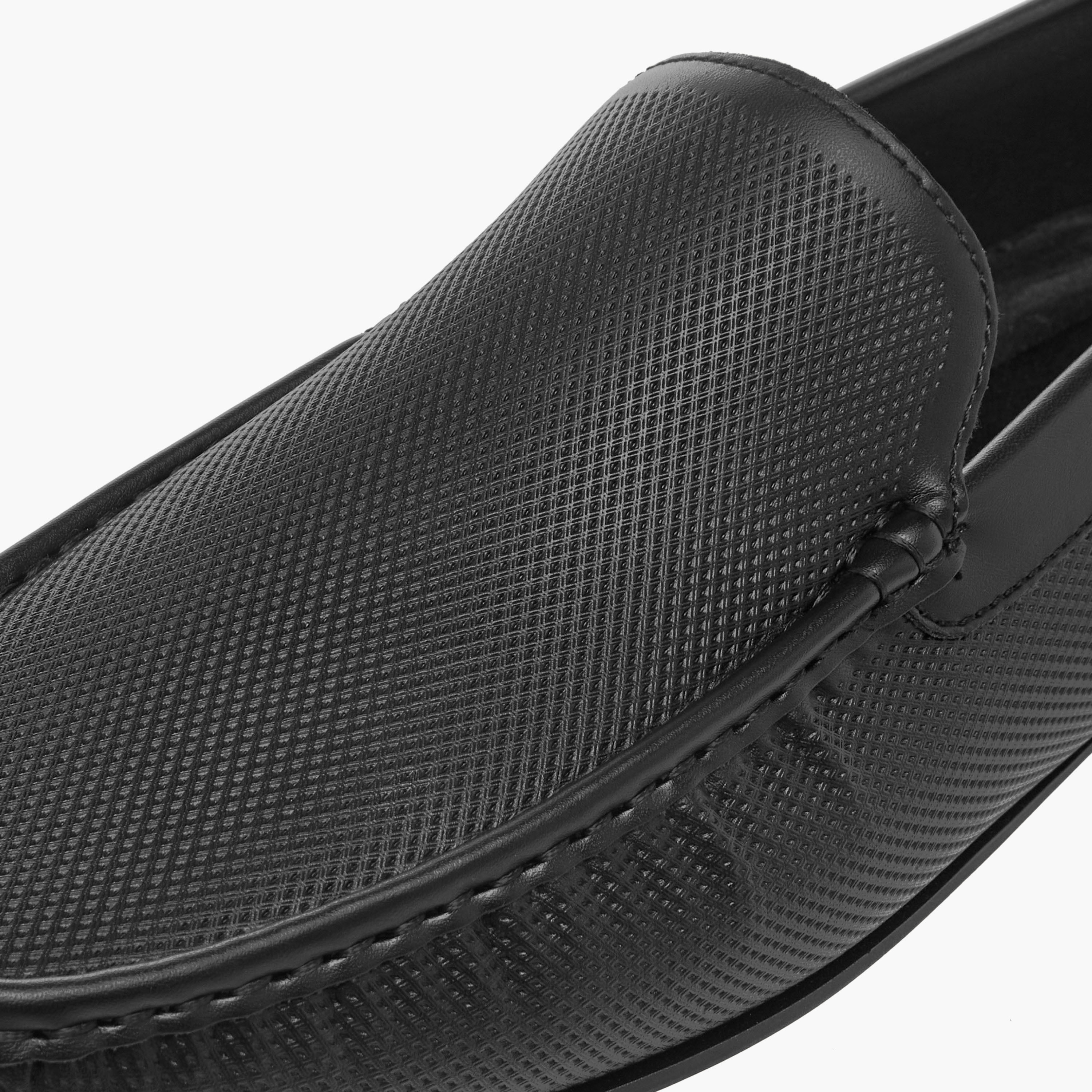 LBL by Shoexpress Textured Slip-On Moccasins-men-shoes-formalshoes-image-4