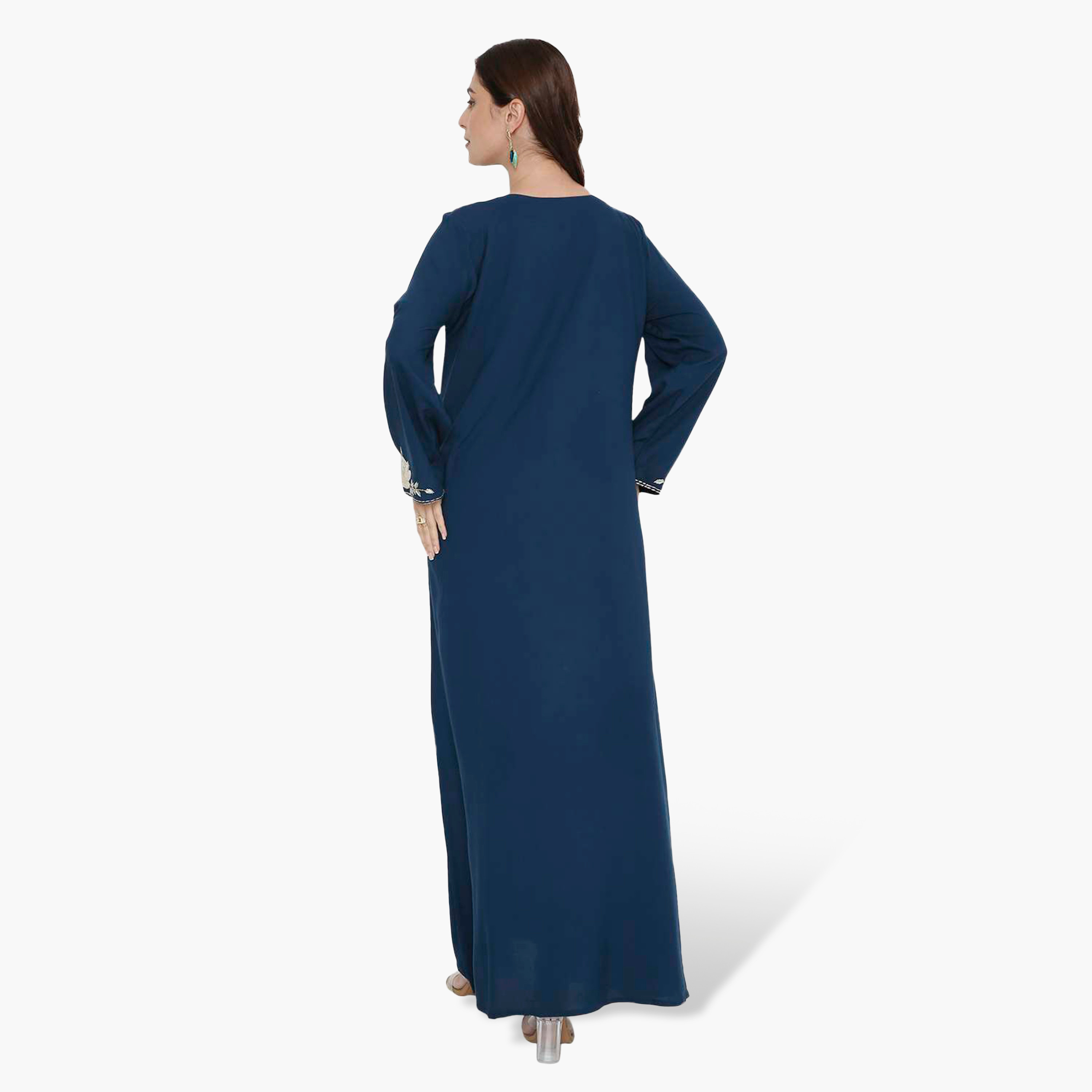 جلابية نسائية بصدرية مطرزة من هنا اند سارة-women-arabicclothing-jalabiyas-image-15